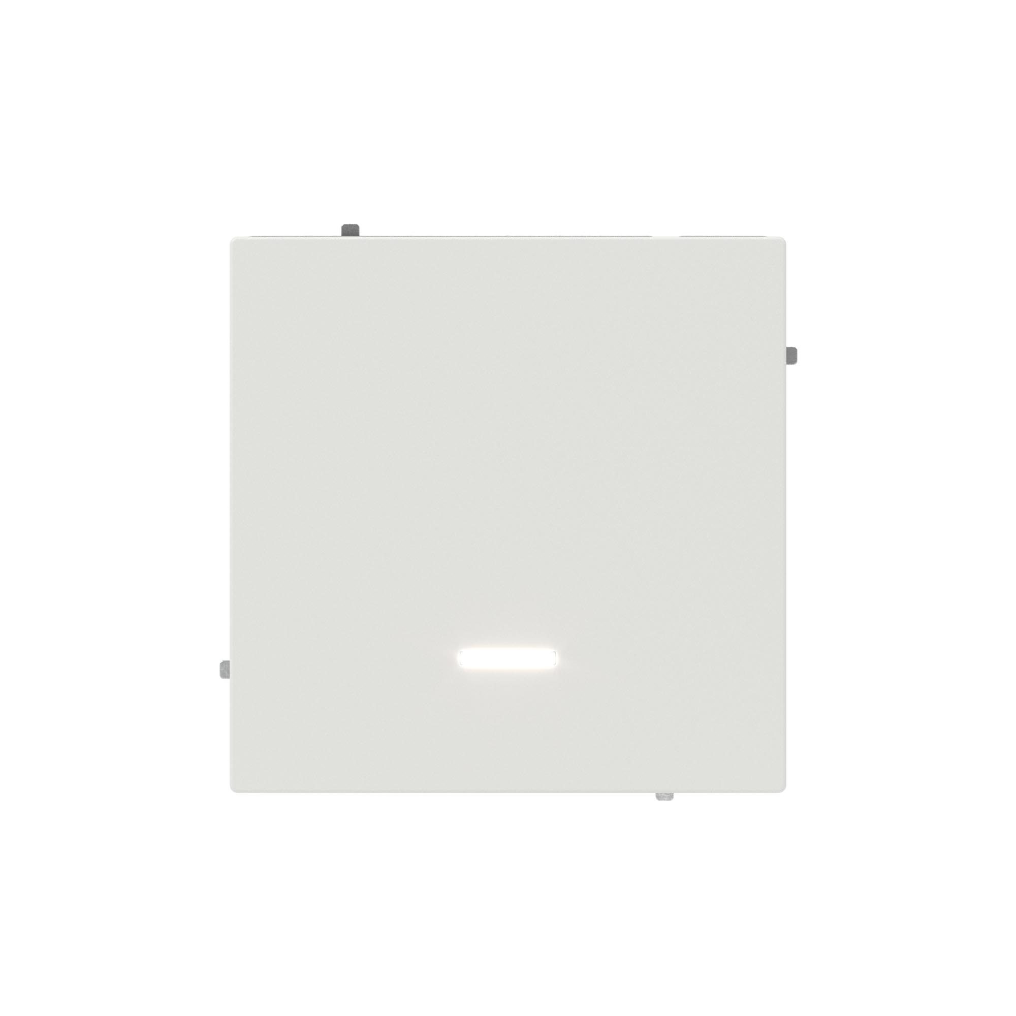 Переключатель одноклавишный с подсветкой, KANT, белый песок