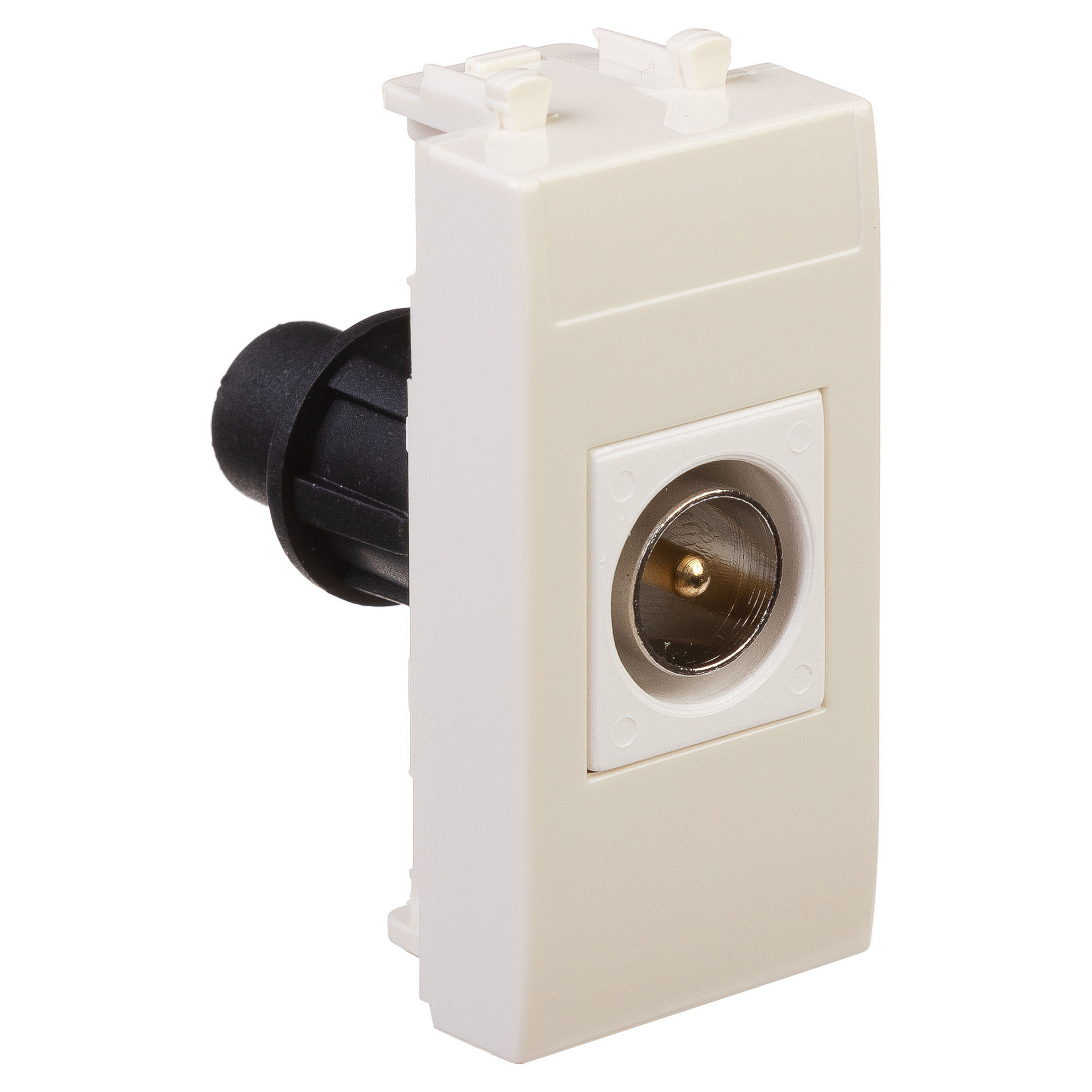 Розетка TV одиночная модульная, Avanti, ванильная дымка, 1 модуль