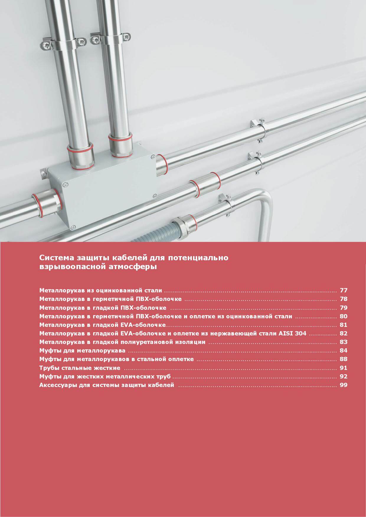 Система защиты кабелей для потенциально взрывоопасной атмосферы