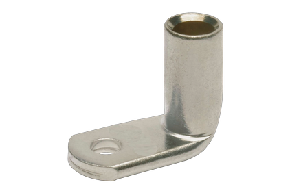 Кабельные наконечники кольцевые из медной луженой трубы с лопаткой под 90 град. (ТМЛ-90)