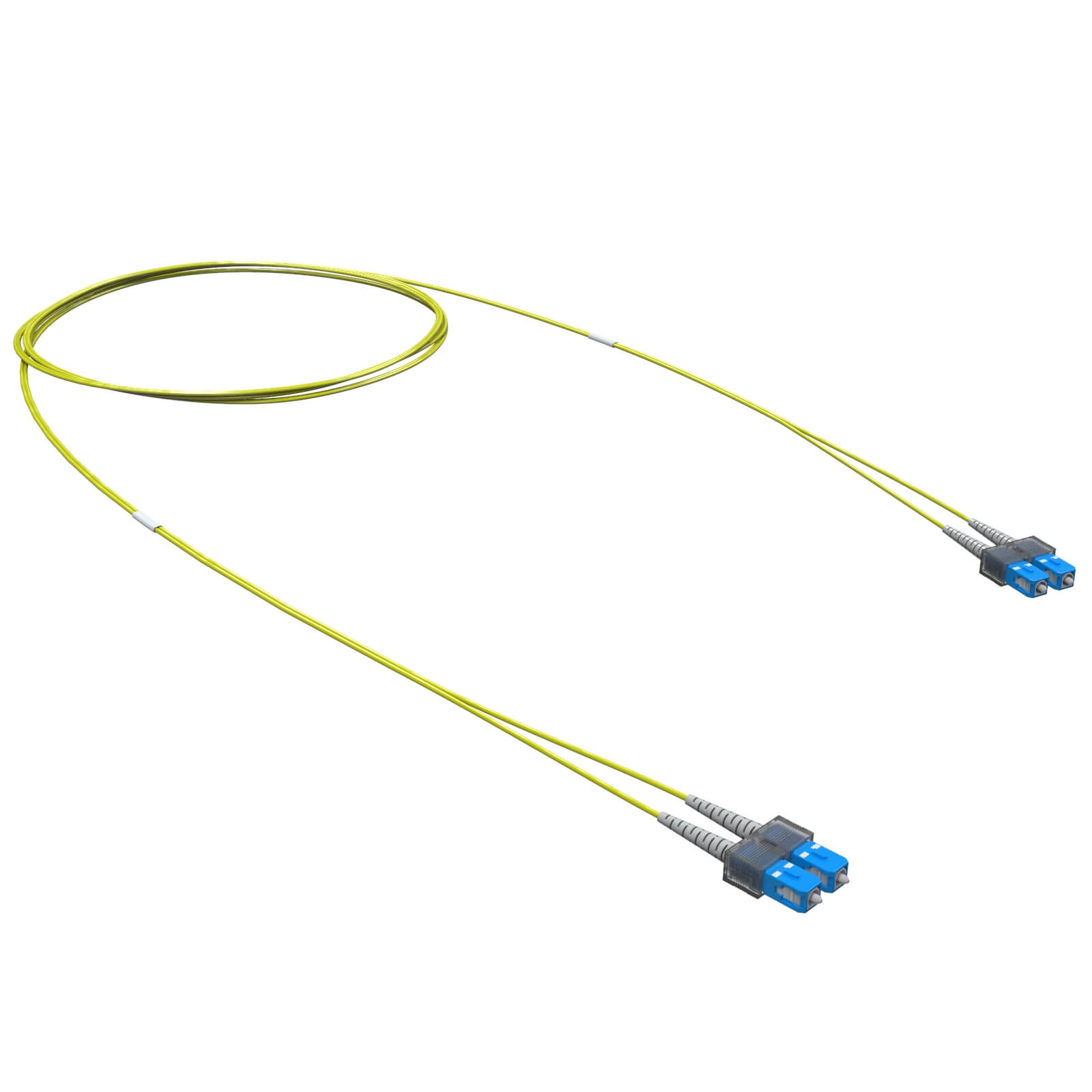 Оптический коммутационный шнур двухволоконный (Duplex) SC-UPC/SC-UPC, 9/125 OS2, 7 м