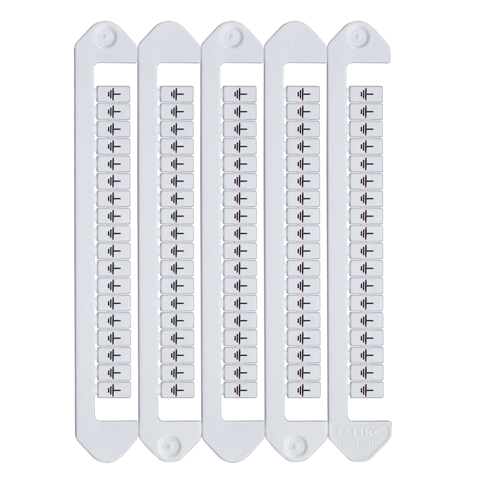 Готовая маркировка для клемм Маркировка для клемм, ширина 5 мм, символ "заземление", горизонтальная ориентация DKC|ДКС