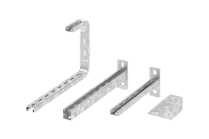 Vertical supports and traverses