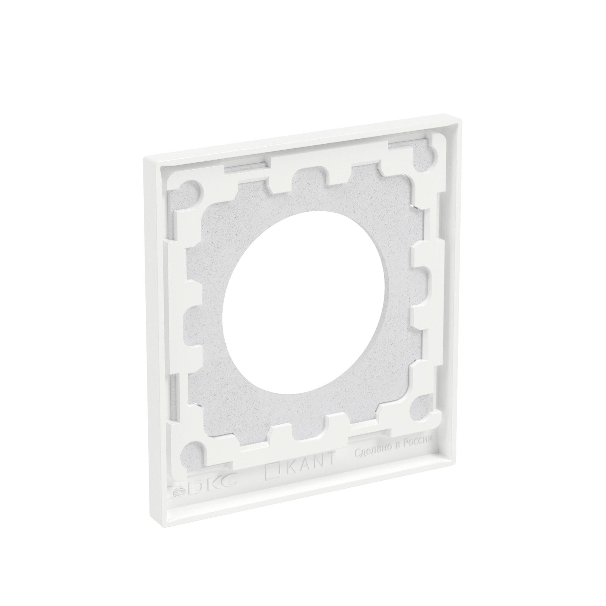 Рамка 1 пост IP44, KANT, белая магнолия
