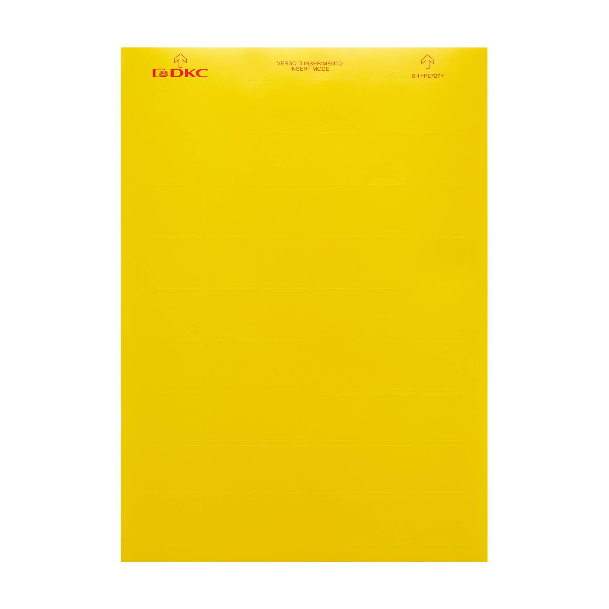 Laser labels, polyester 27х27mm yellow