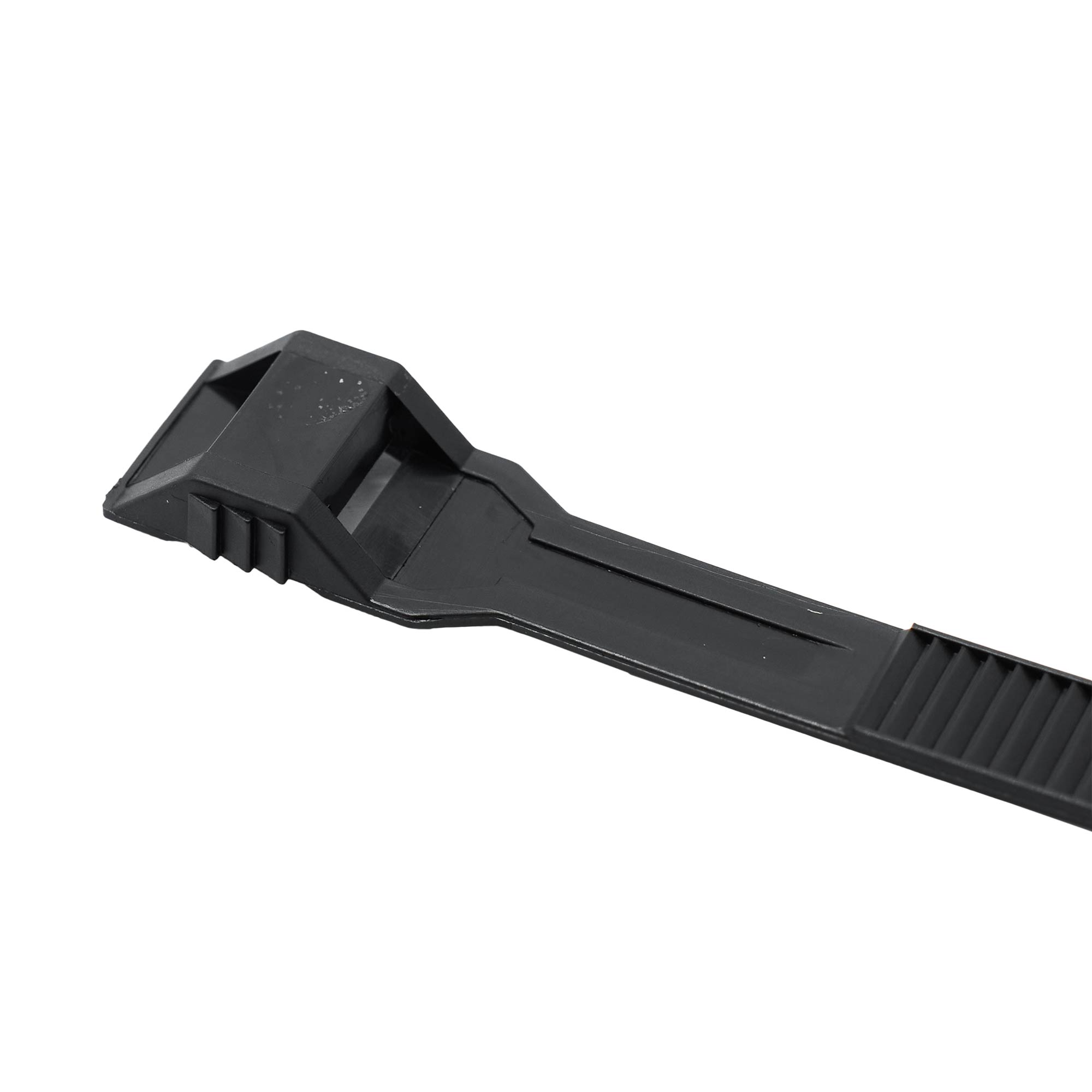 Хомут P6.6 с плоским замком, черный 9x180