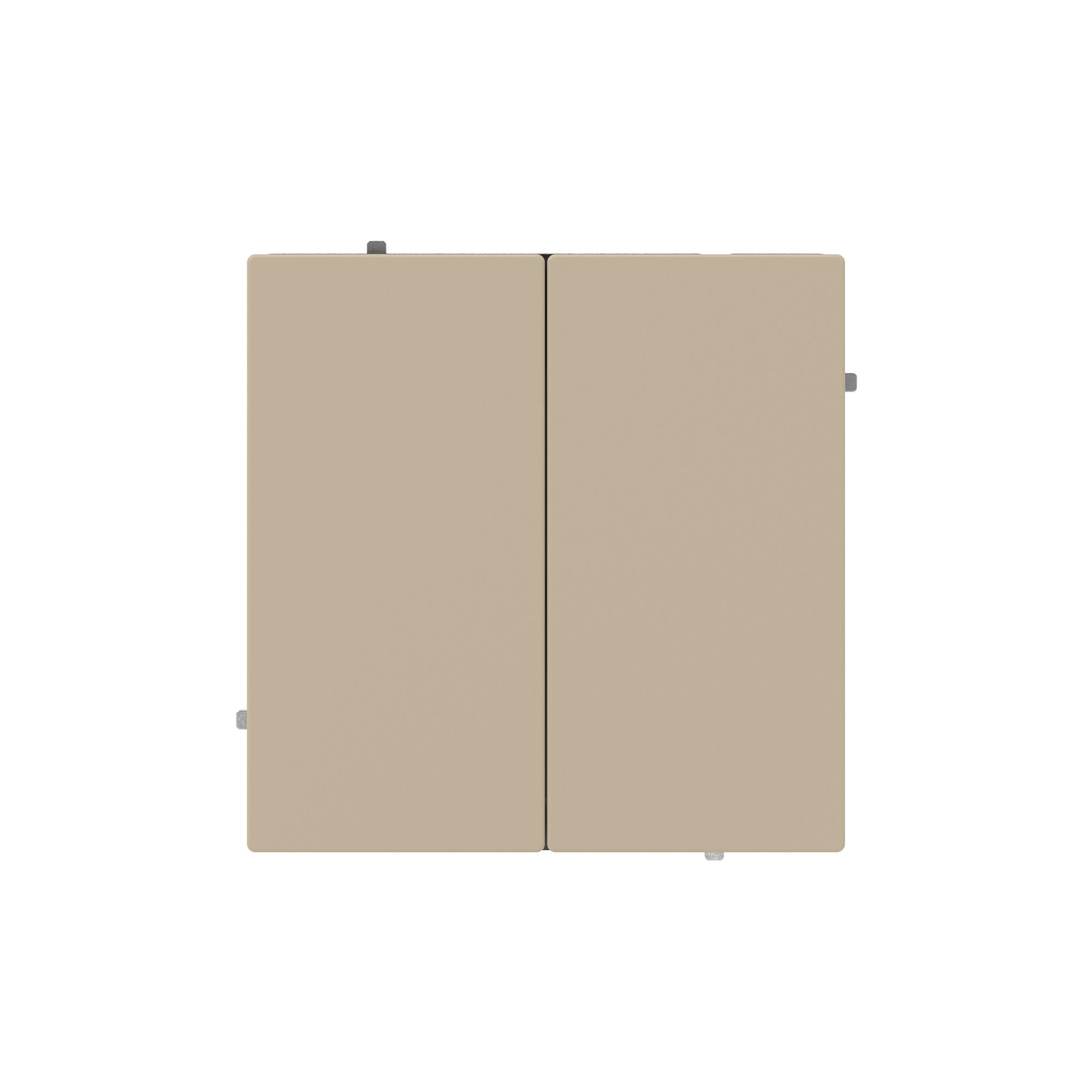 Выключатели, переключатели, инверторы Инвертор двухклавишный, KANT, ванильный марципан DKC|ДКС