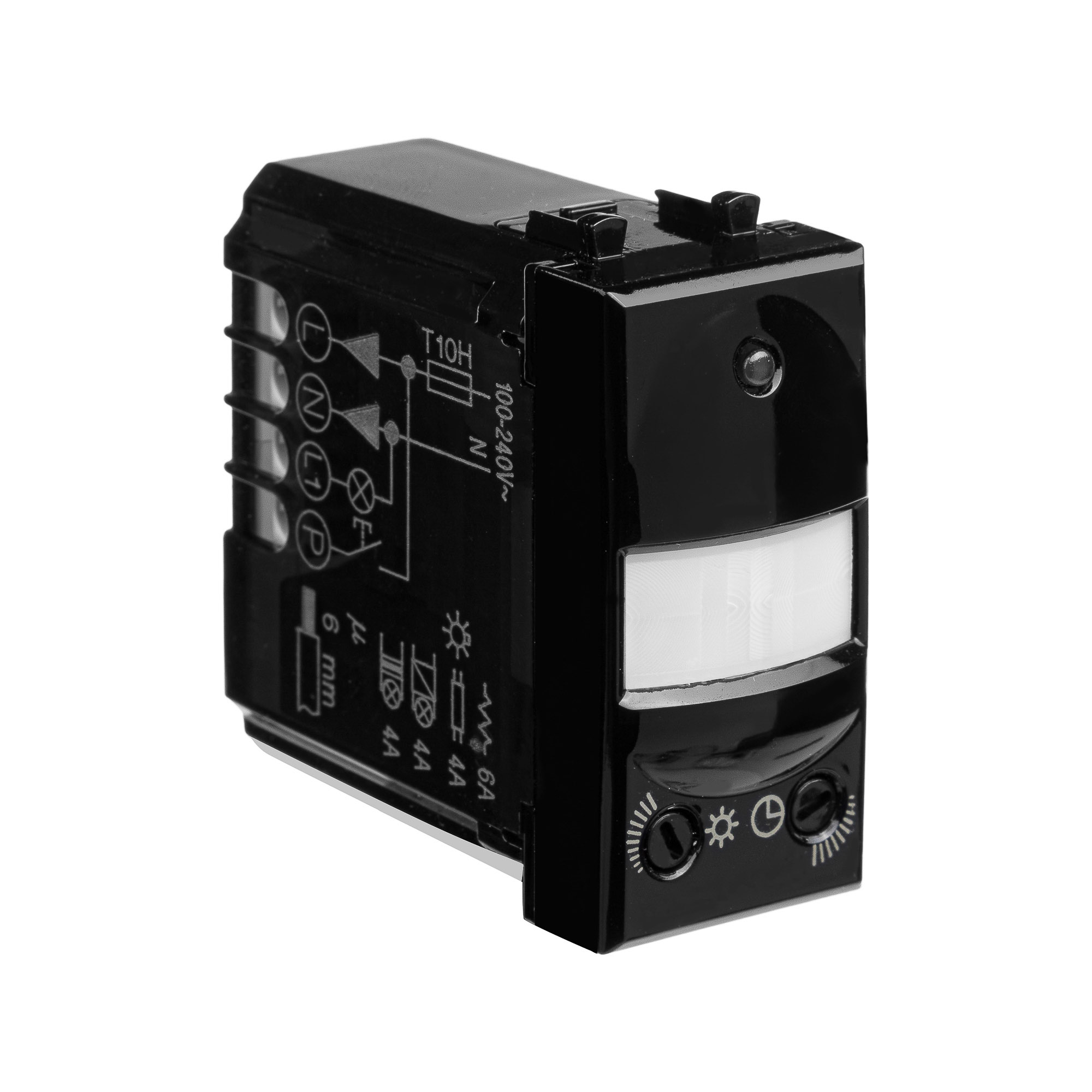 Датчик движения модульный, Avanti, черный квадрат, 1 модуль