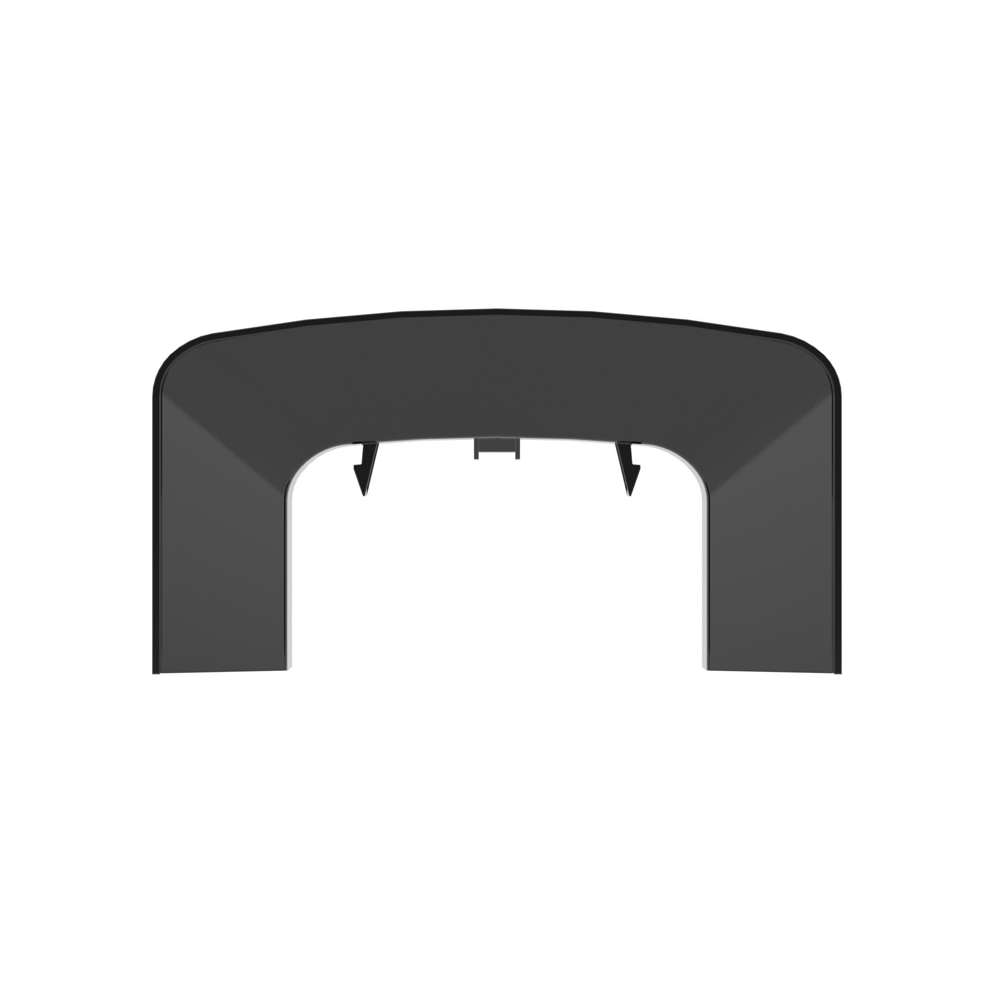 Ввод в стену/потолок 90х50 мм, черный