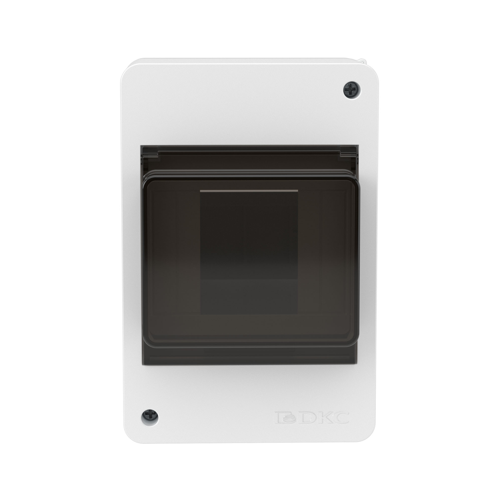 Щиток 4 мод настенный Фрейм (FRAME), белый, с тонированной дверцей