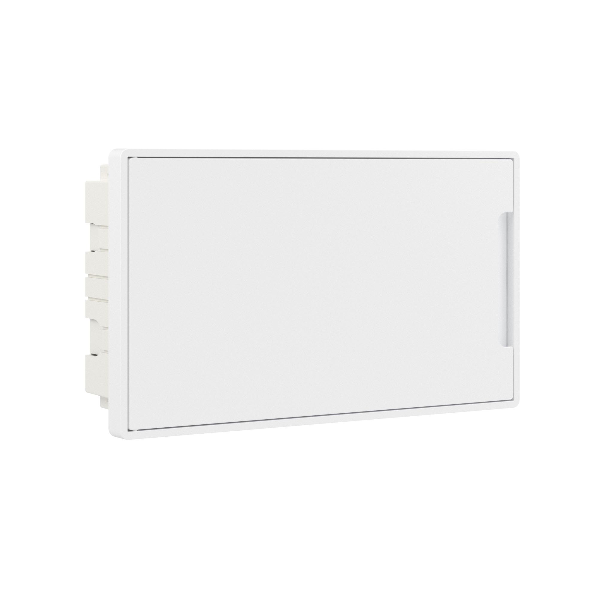 Модульные щитки "Фрейм" (FRAME) встраиваемые Щиток 18 мод встраиваемый Фрейм (FRAME), белый, с белой дверцей, с 2 шинами PEN на 8 и 10 отв. DKC|ДКС