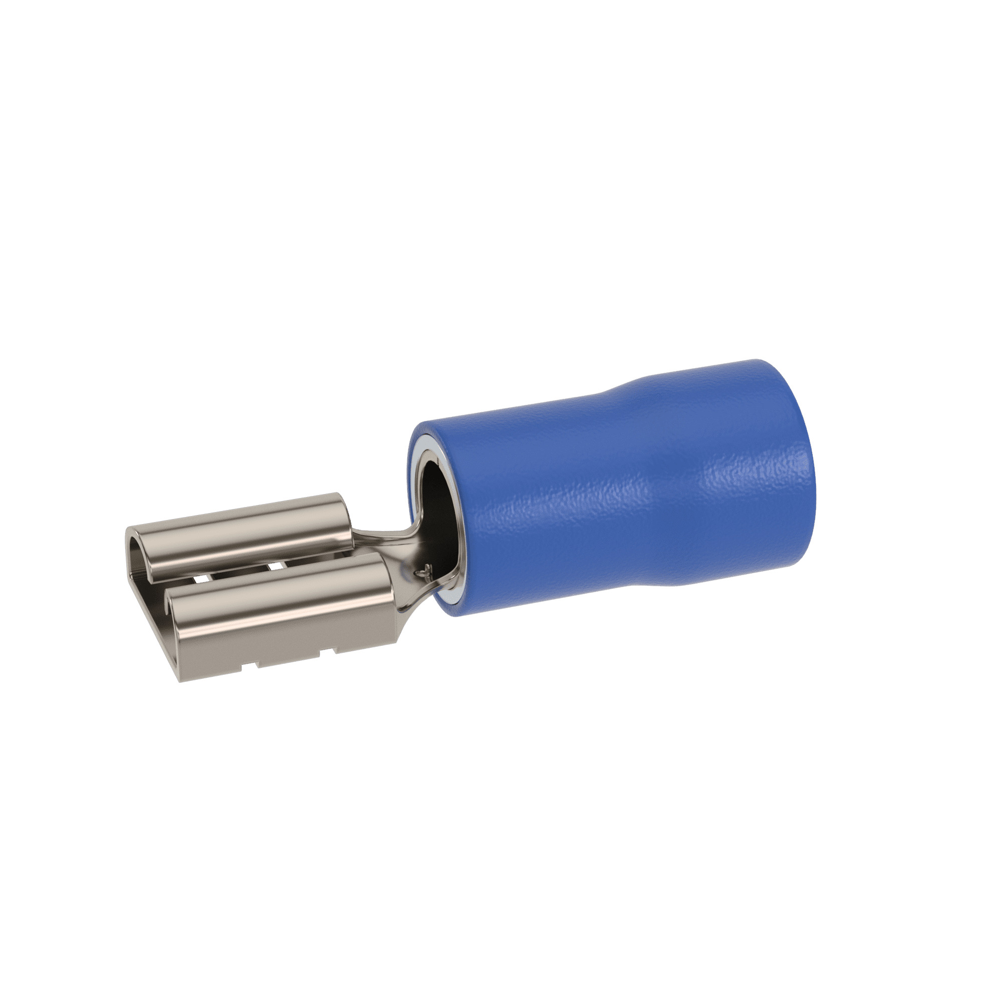 Insulated flat connector socket 4.8x0.5 for cable to 2.5sq.mm