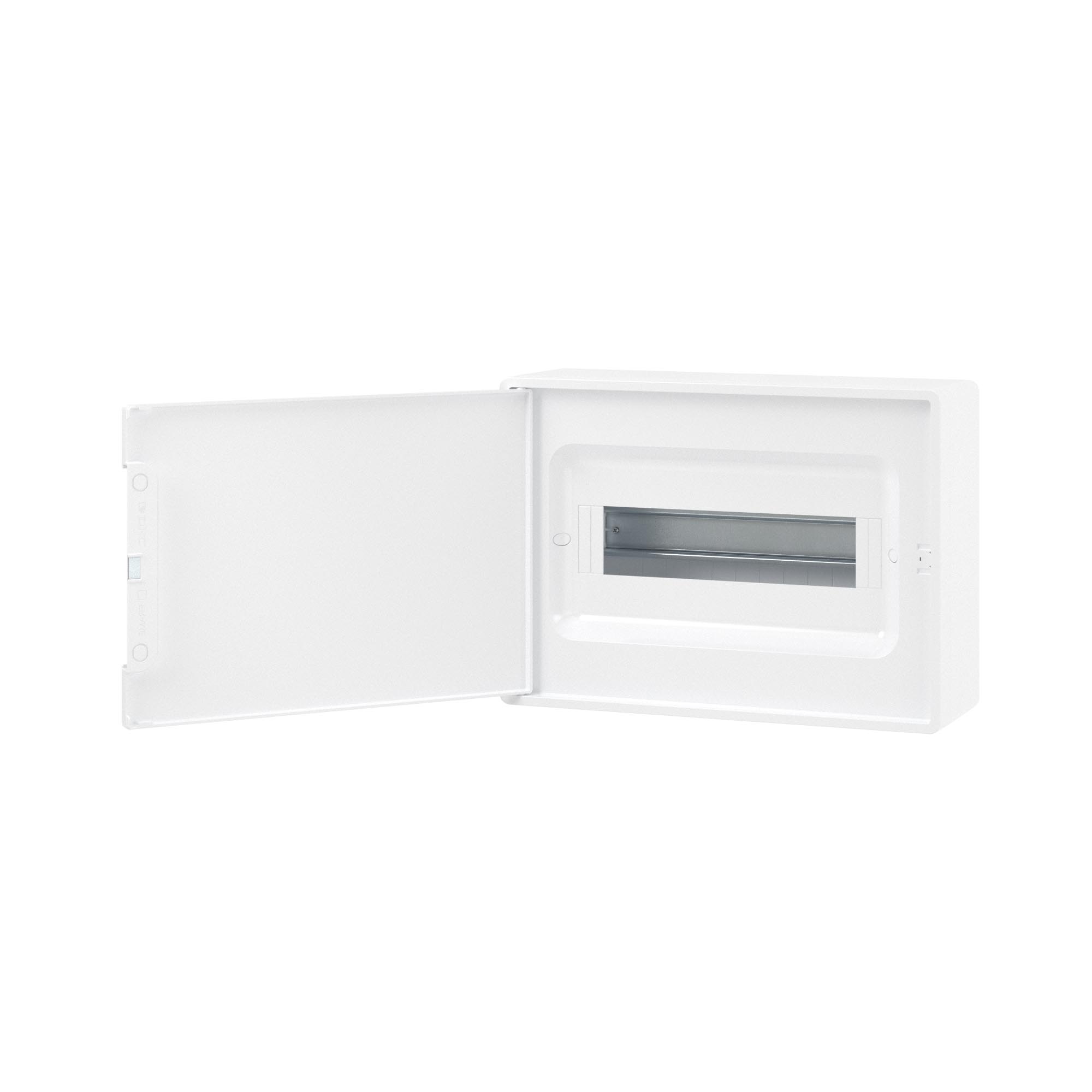 Щиток 12 мод настенный Фрейм (FRAME), белый, с белой дверцей, с 2 шинами PEN на 6 и 8 отв.