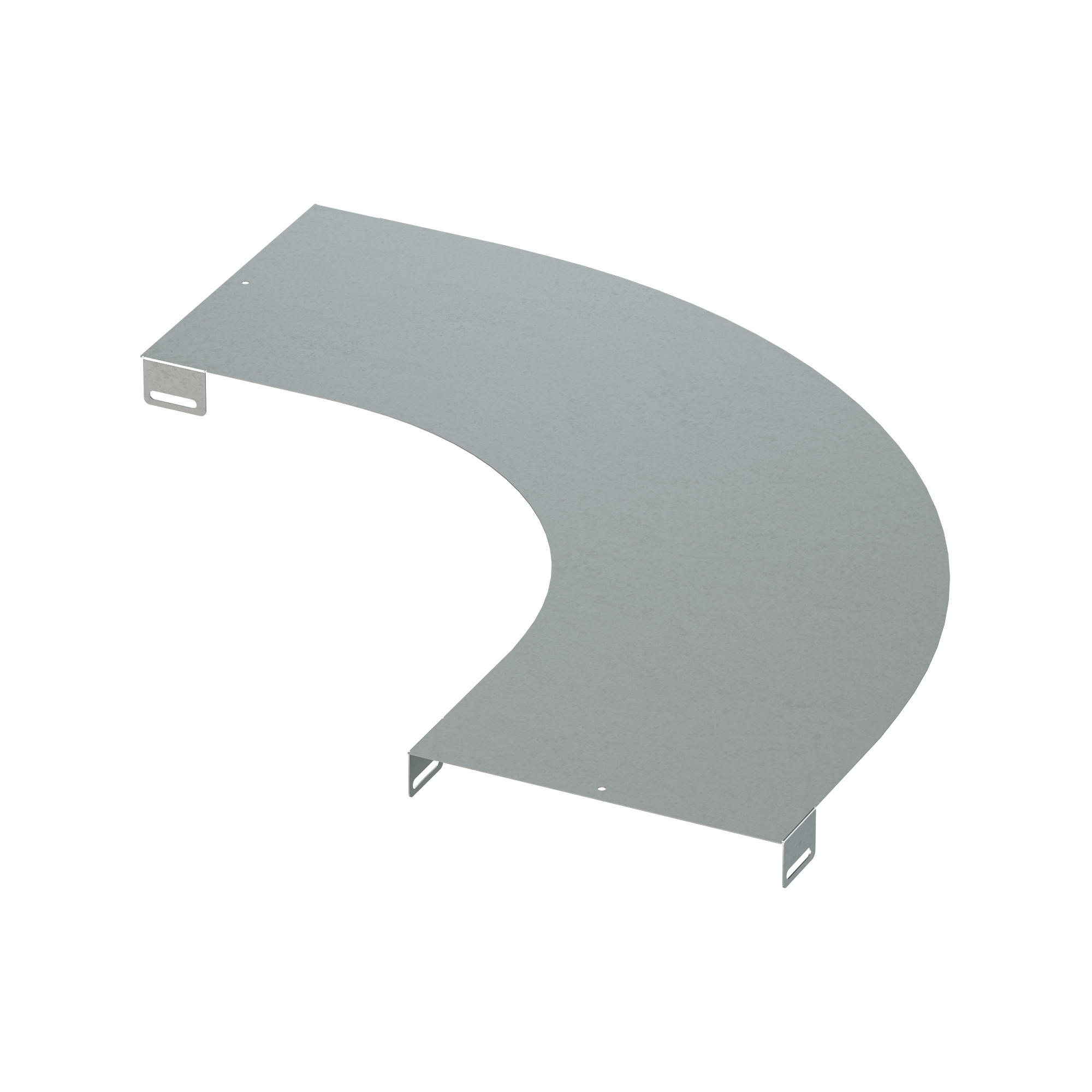 Комплектные аксессуары Крышка на угол горизонтальный 90 градусов, осн.300, R=600мм, горячеоцинкованная в комплекте с крепежными элементами и соединительными пластинами, необходимыми для монтажа DKC|ДКС