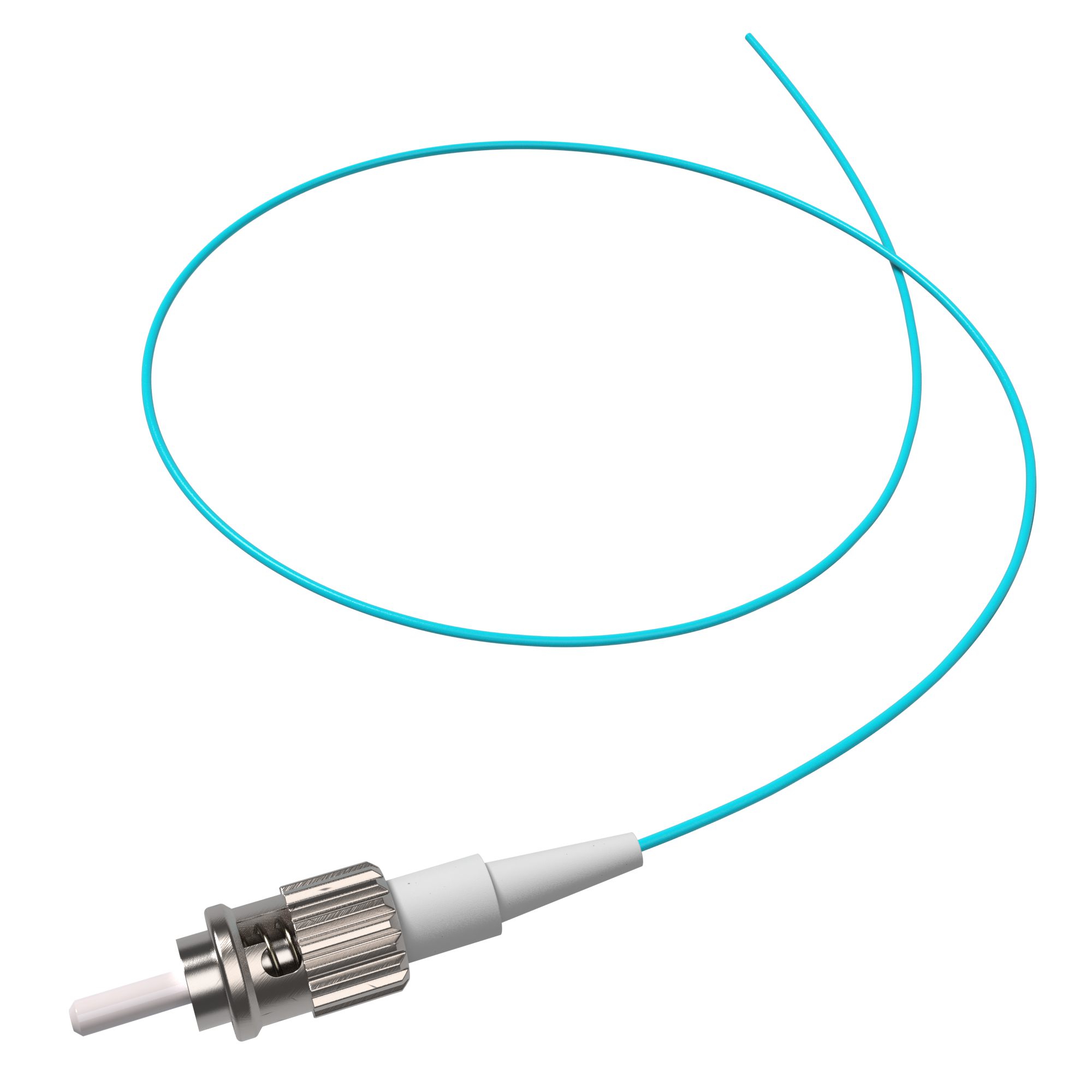 Монтажные шнуры с волокнами ОМ3 Оптический пигтейл FC-PC, 50/125 OM3, полу-плотный буфер, 1.5 м DKC|ДКС