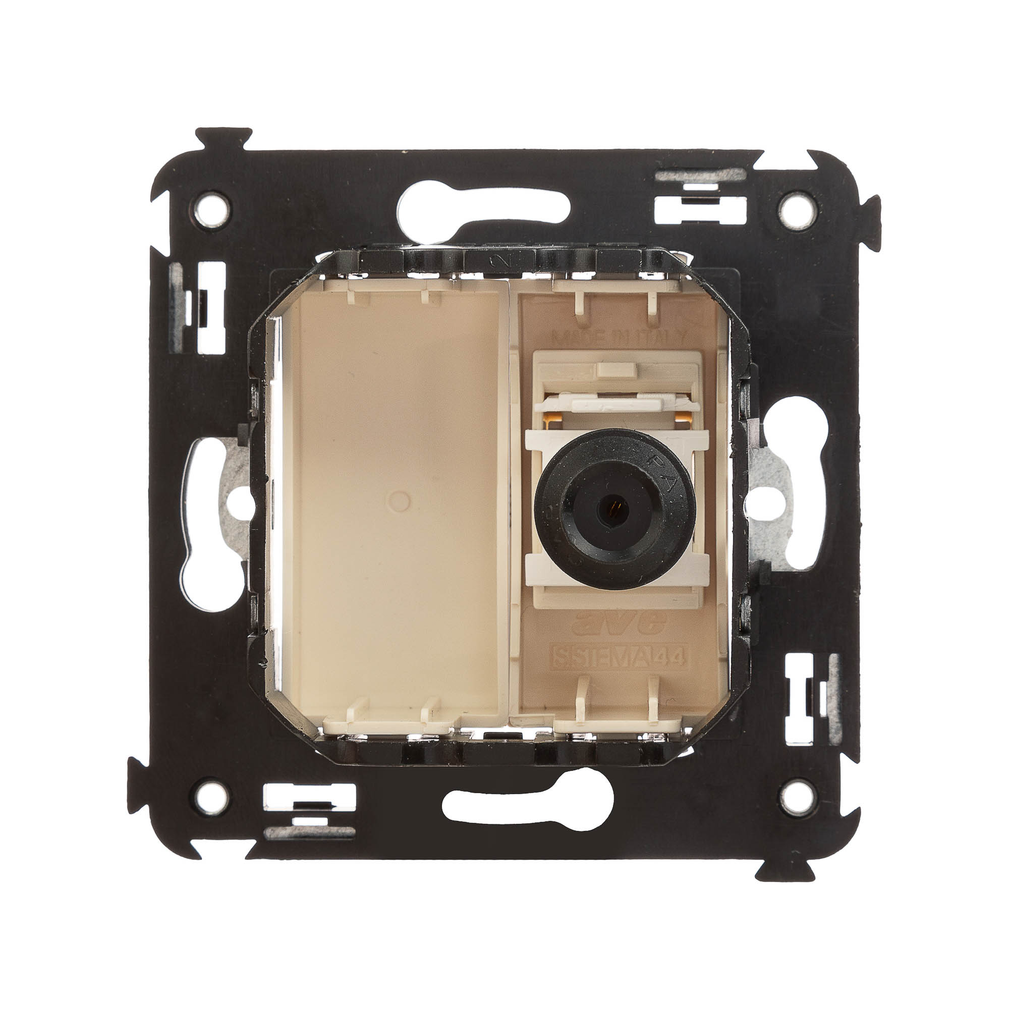 Розетка TV одиночная в стену, Avanti, ванильная дымка