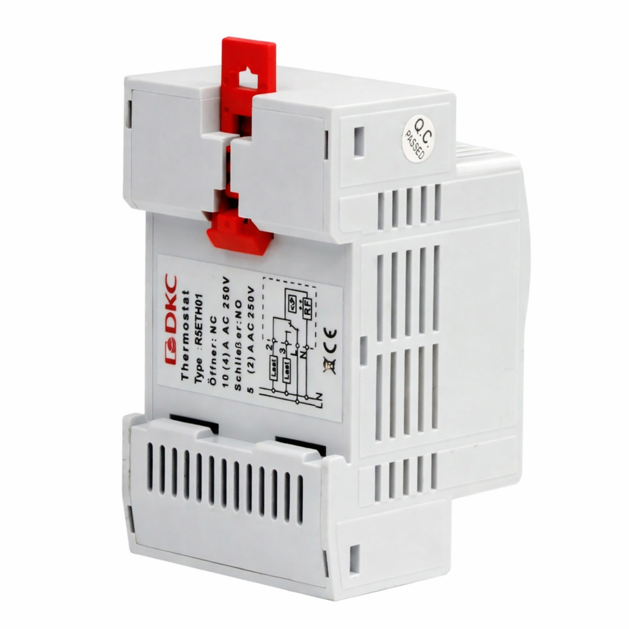 Термостат электронный с регулируемым диапазоном температуры -20…+60°C, переключающий контакт