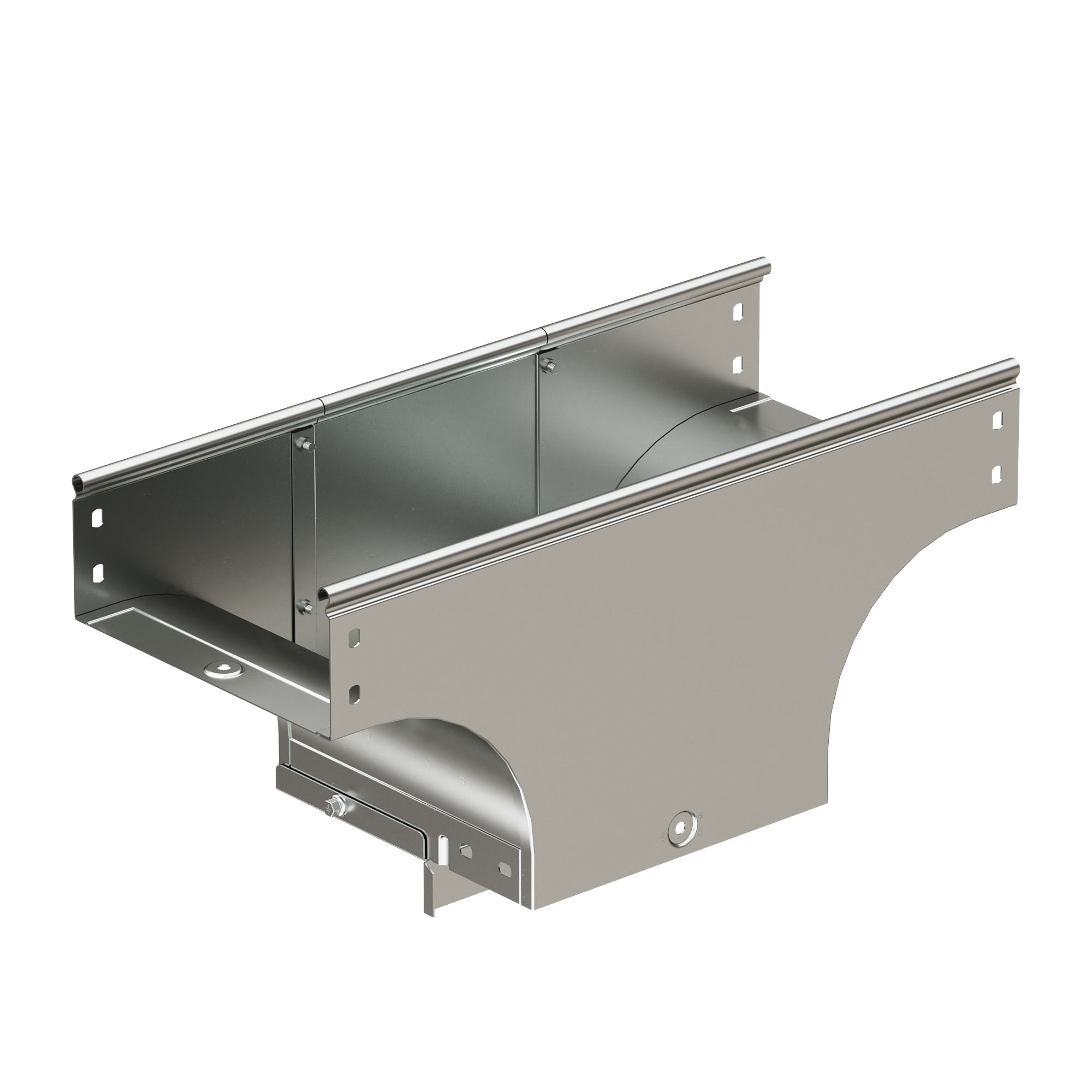 Комплектные аксессуары Ответвитель TDS T-образный вертикальный универсальный осн.150 H100 в комплекте с крепежными элементами и соединительными пластинами, необходимыми для монтажа DKC|ДКС