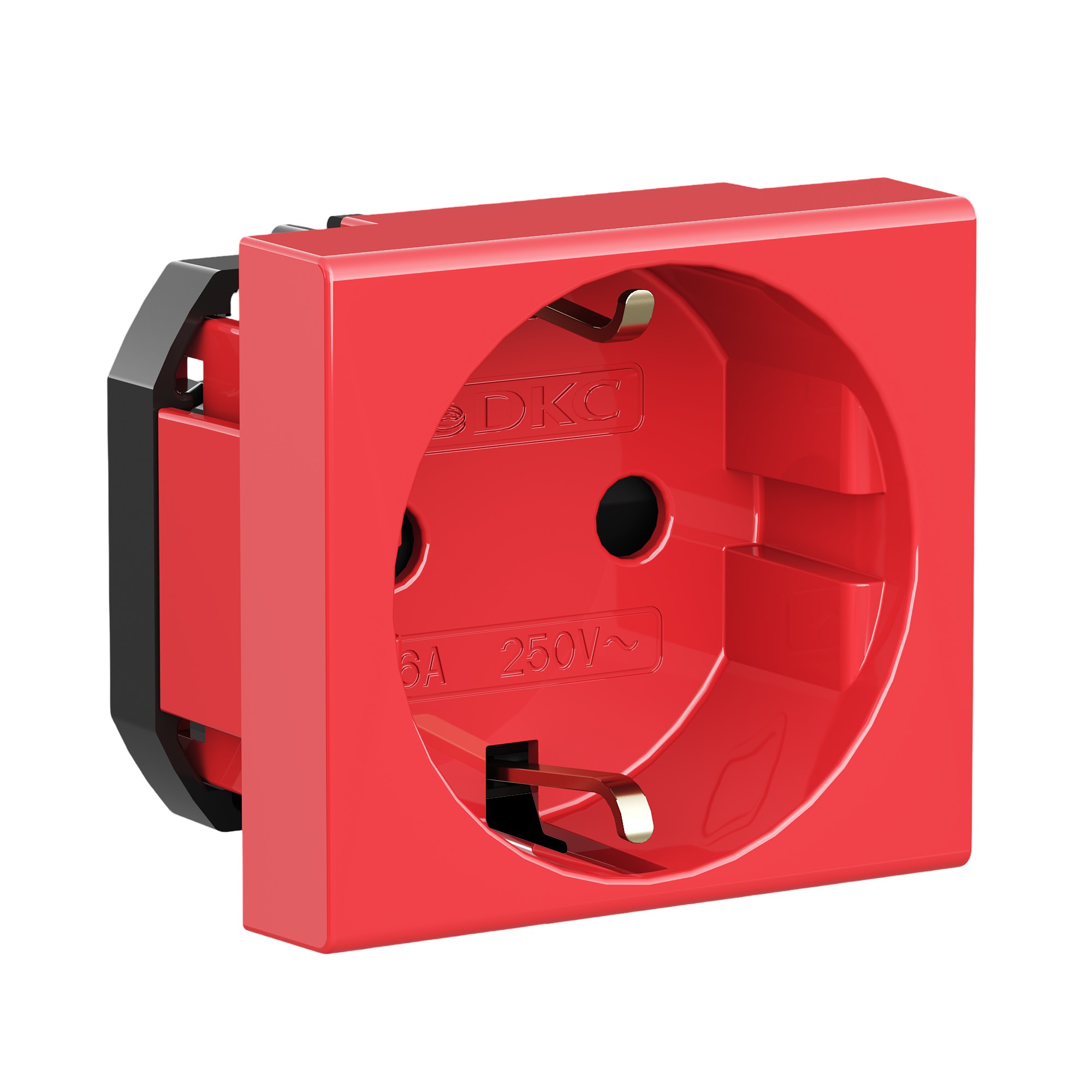 Розетка силовая 2Р+Е, со шторками, ЭУИ Вива (Viva)