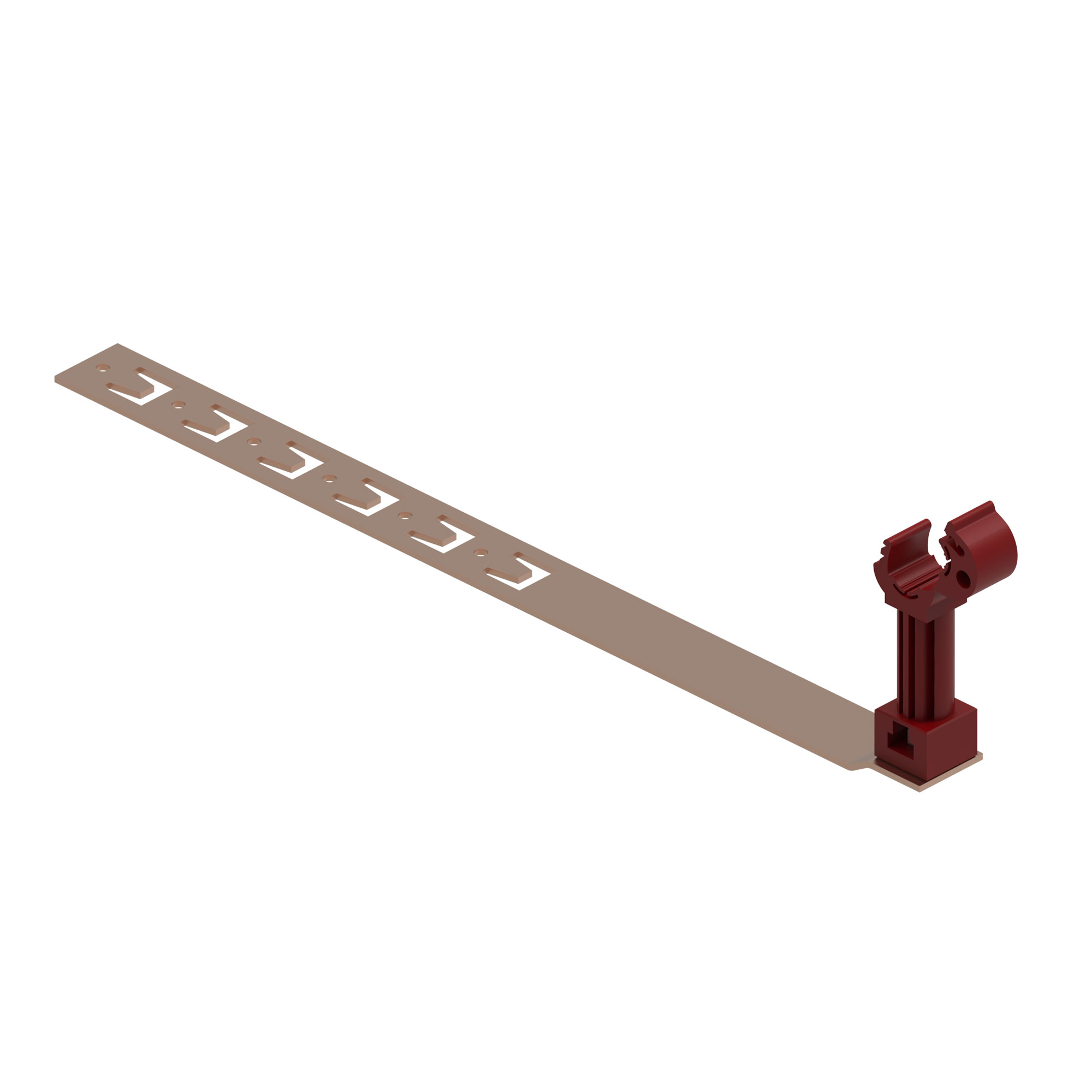 Держатели Прямой держатель под черепицу, 330 мм, медь DKC|ДКС