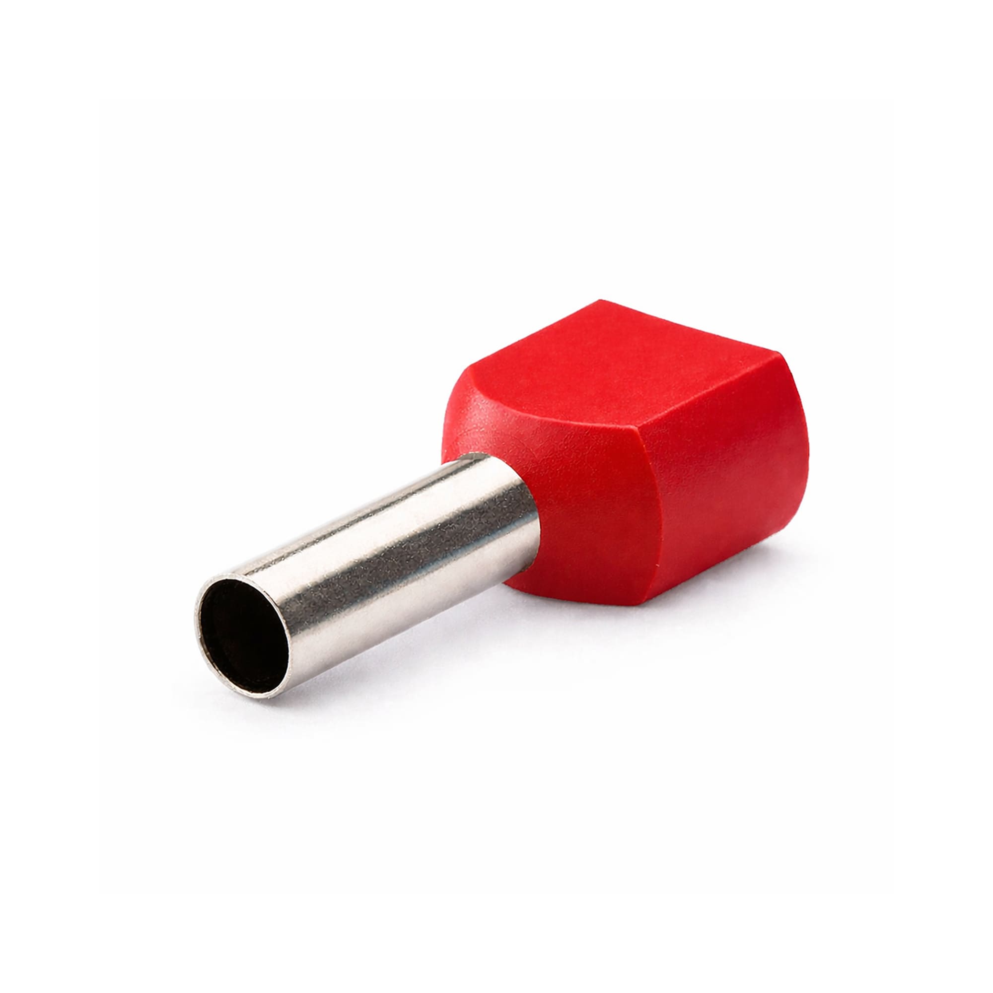 Наконечник-гильза двойная с изолир.фланцем для жилы сечением 10 кв.мм, длина контактной части 14мм, красный (НШВИ2 10-14)