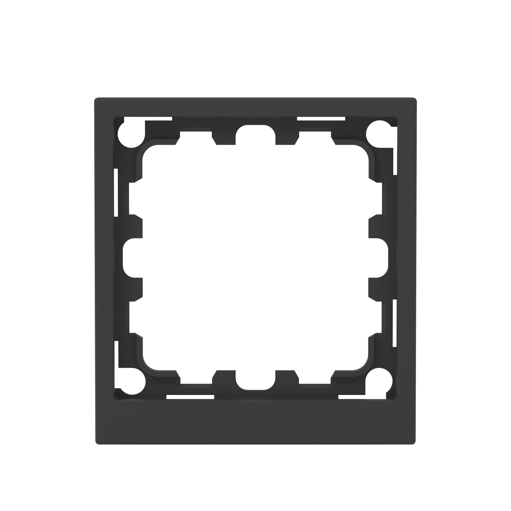 Рамка на 1 пост, KANT, черный уголь