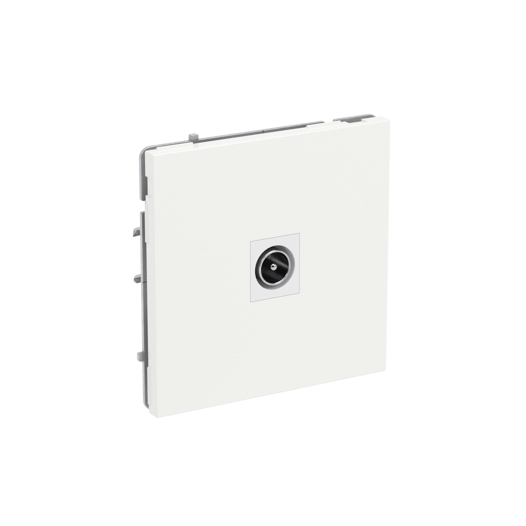 Розетка TV одиночная, KANT, белая магнолия