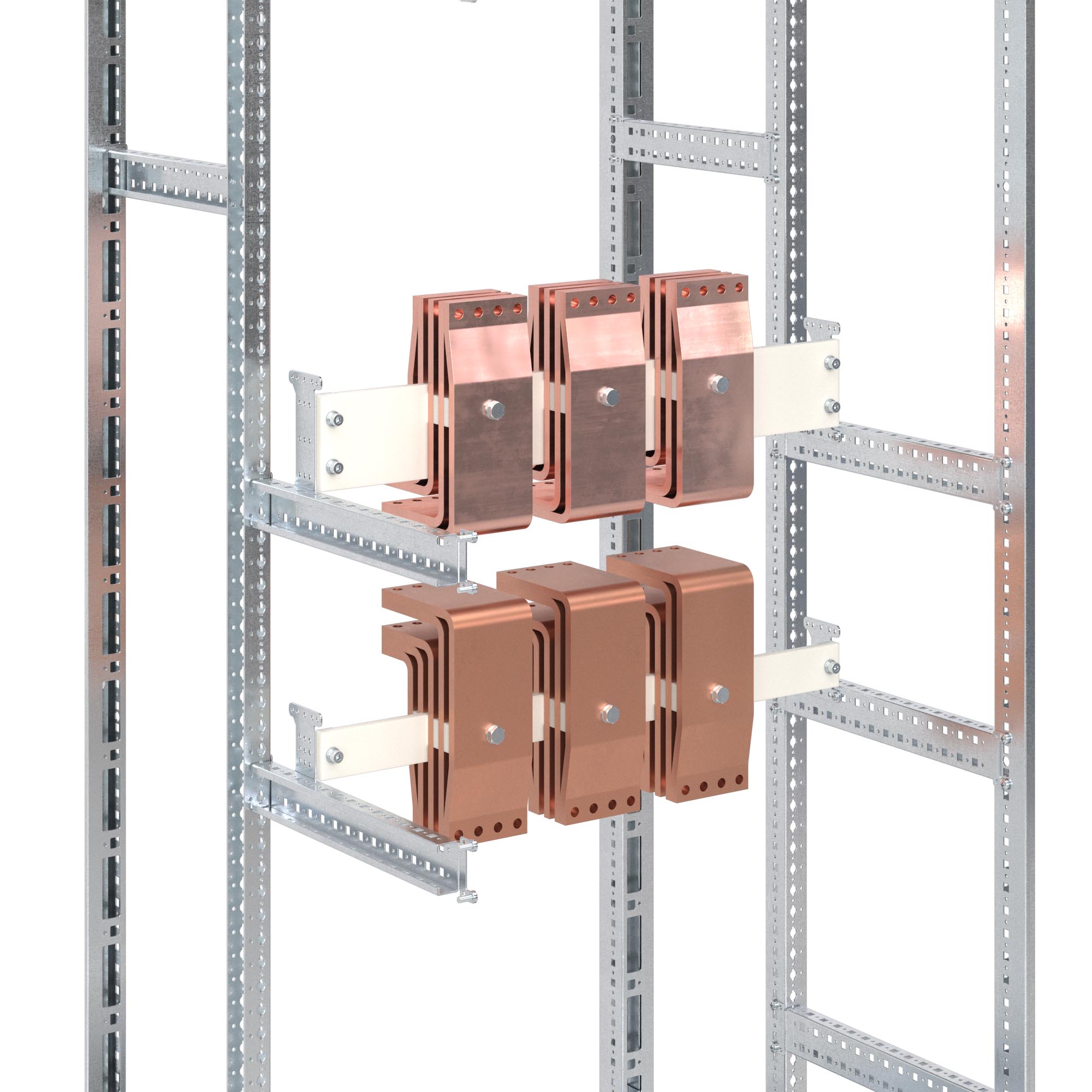 Комплект кронштейнов крепления опорного изолятора В=100мм, 2шт