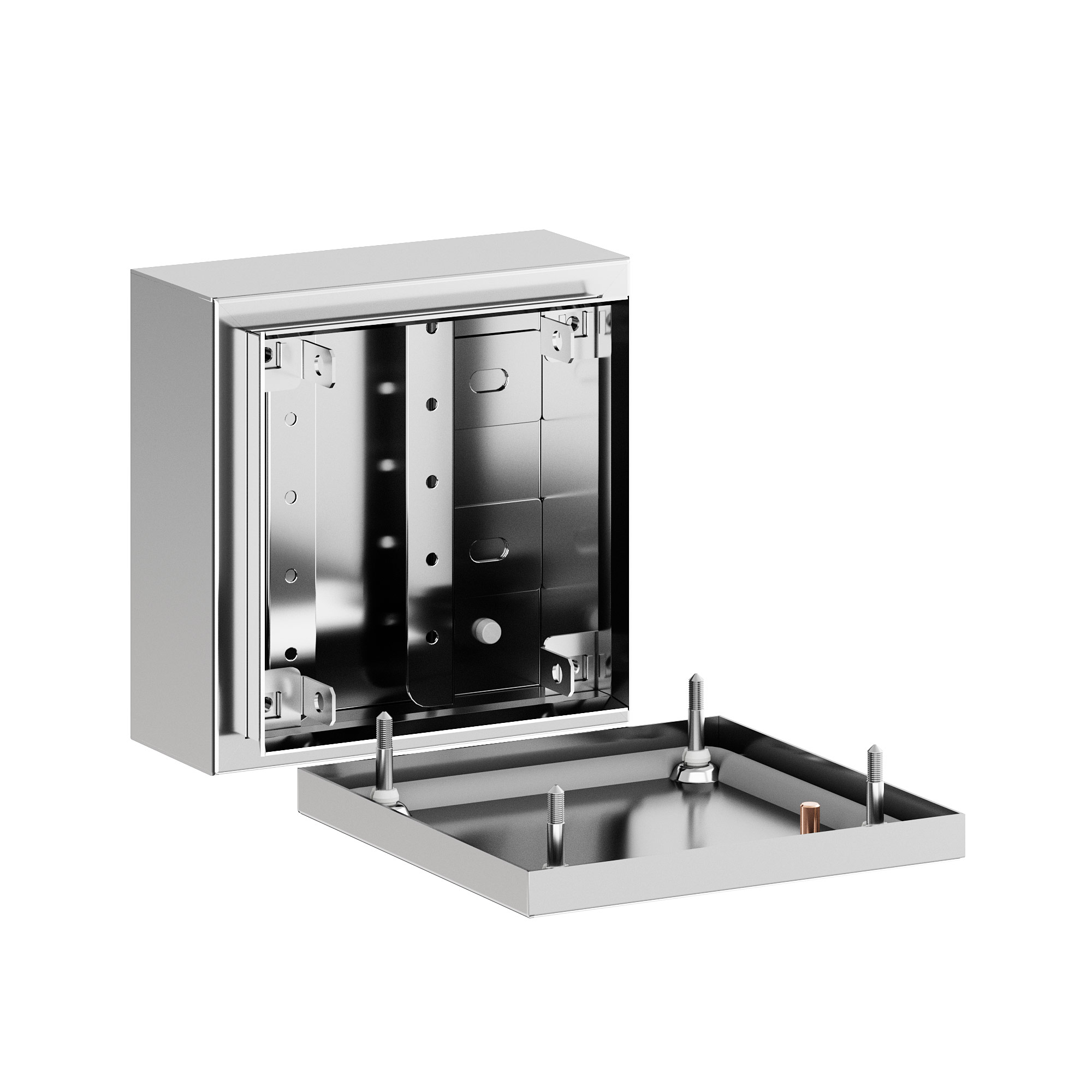 Корпус клеммный SDI из нержавеющей стали AISI316 ВxШxГ 150x150x80 мм, IP66