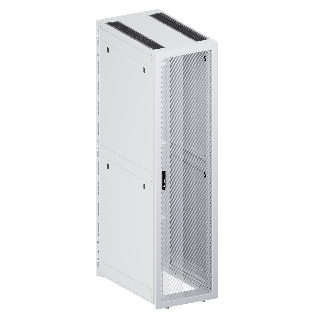 ИТ-Шкаф ДКС для ЦОД, Серия С, напольный, собранный 19'', 48U 600x1200мм, двойные боковые панели, белый RAL9003