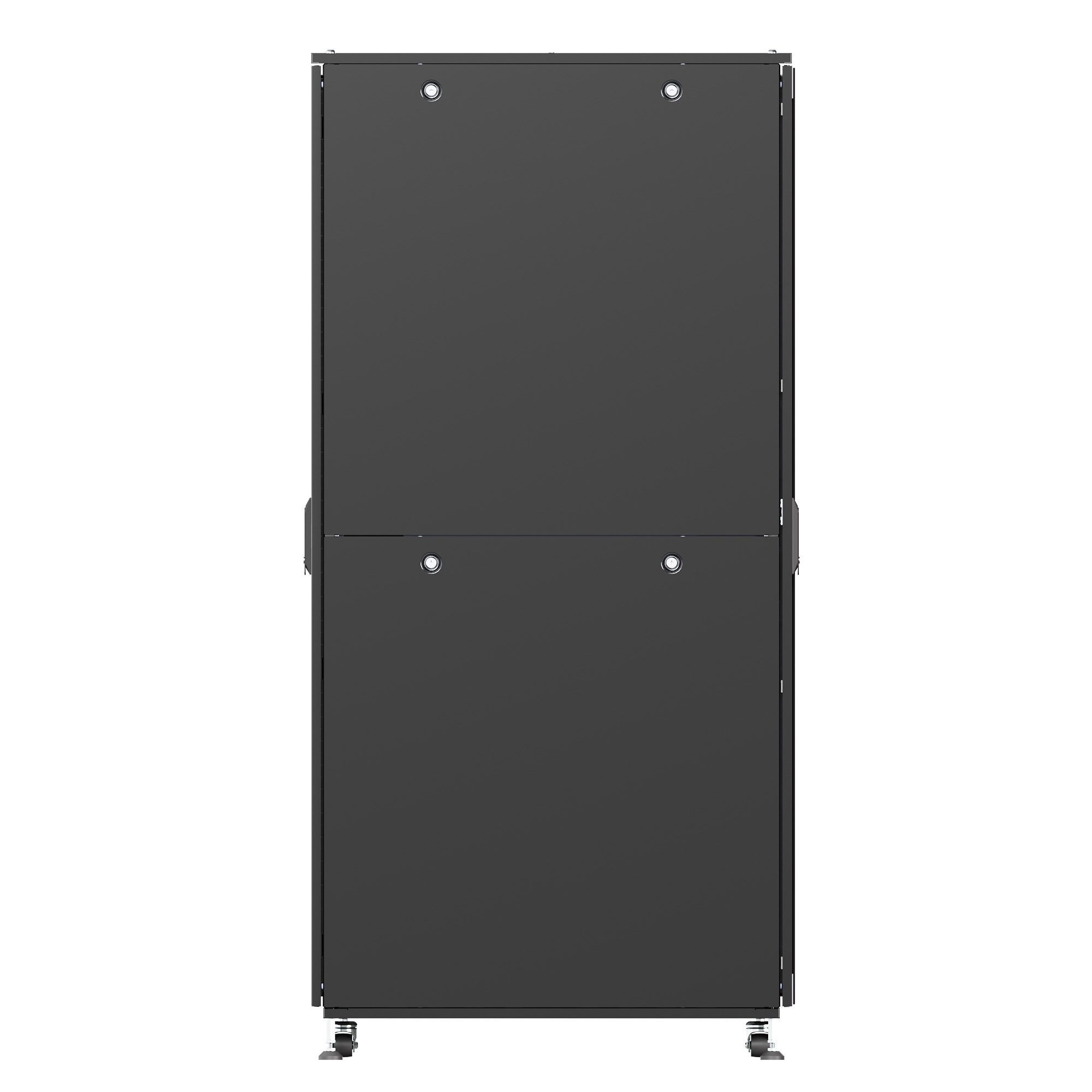 ИТ шкаф напольный 19'' 47U 800x1000мм, крыша с вырубкой, дверь перф. и двойная перф., двойные боковые панели, черный RAL9005