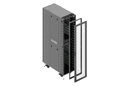 Single-leaf perforated door