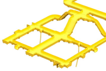 Fiber optic trays - "D5 Combitech"