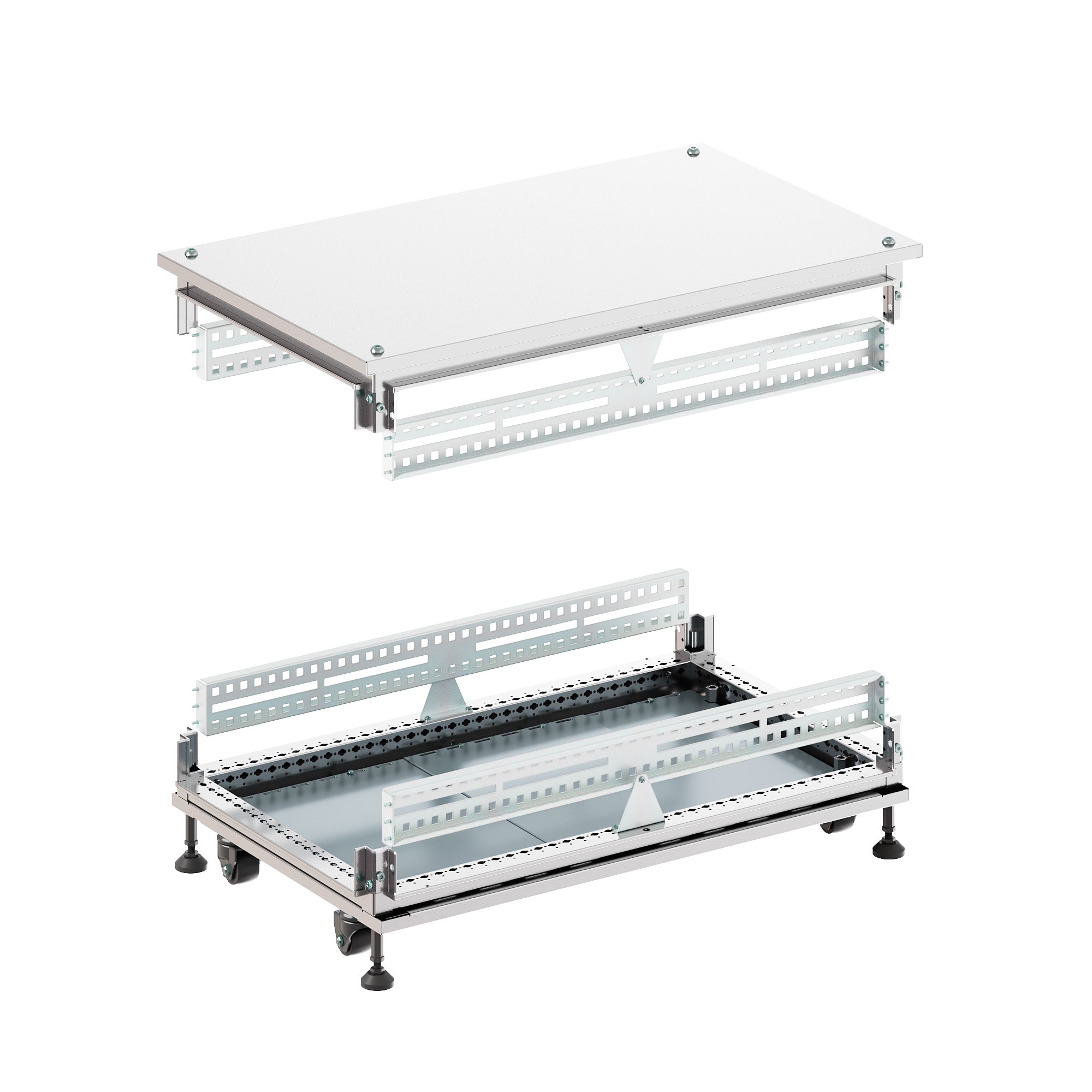 Комплект крыша-основание корпуса Крыша основание сплошные IT-CQE 600x1200, RAL7035 DKC|ДКС