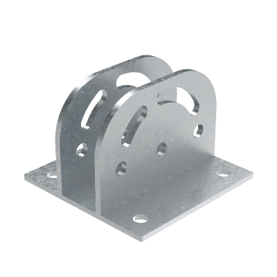 Крепление с площадкой шарнирное для профиля BPM-41, горячеоцинкованное