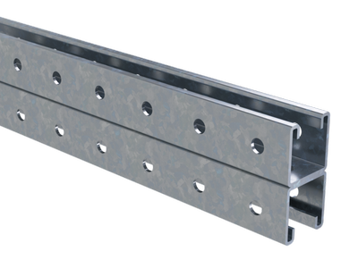 Двойной С-образный профиль 41х41, L600, толщ.2,5 мм