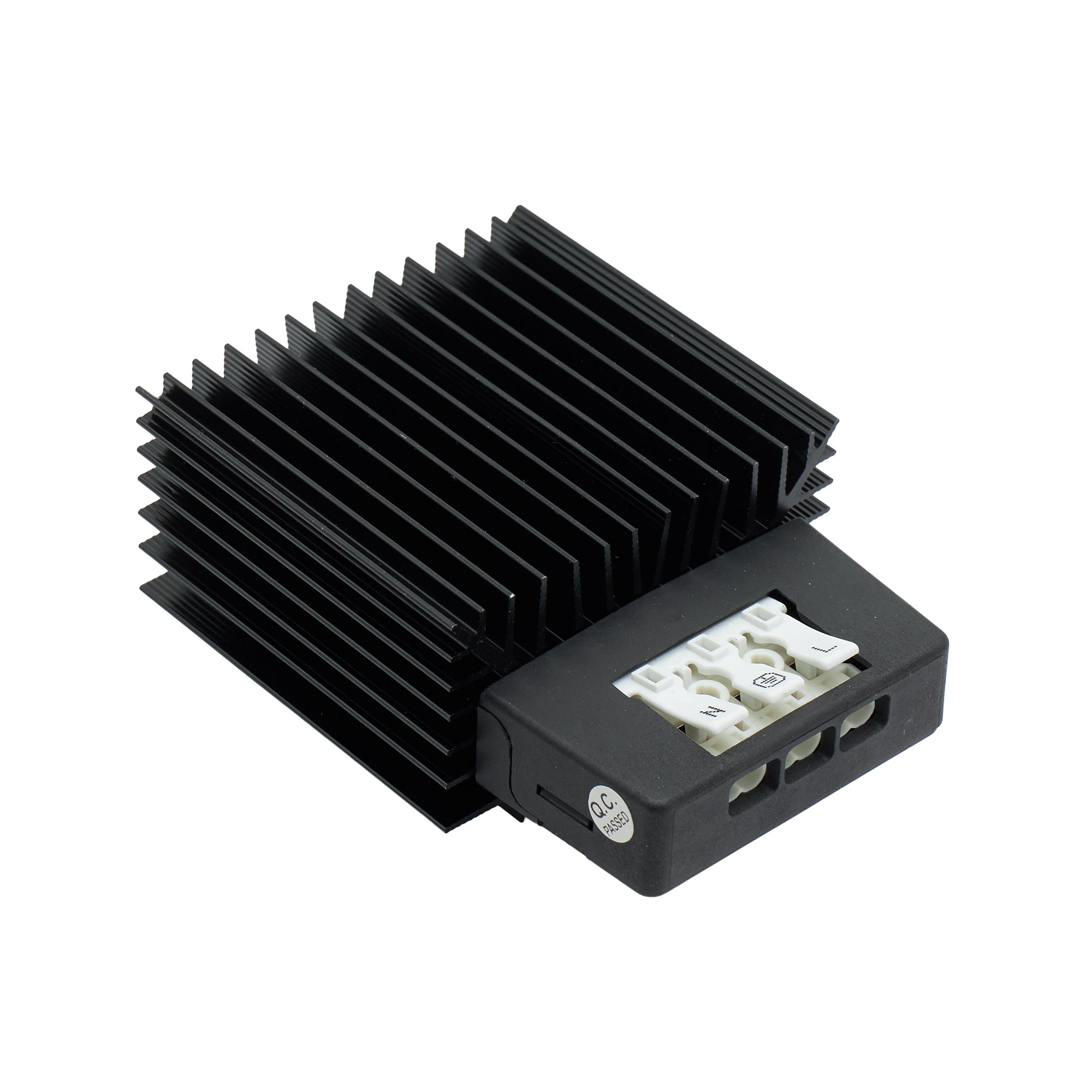 Обогреватель в чёрном алюминиевом корпусе 15 Вт, 48 В DC