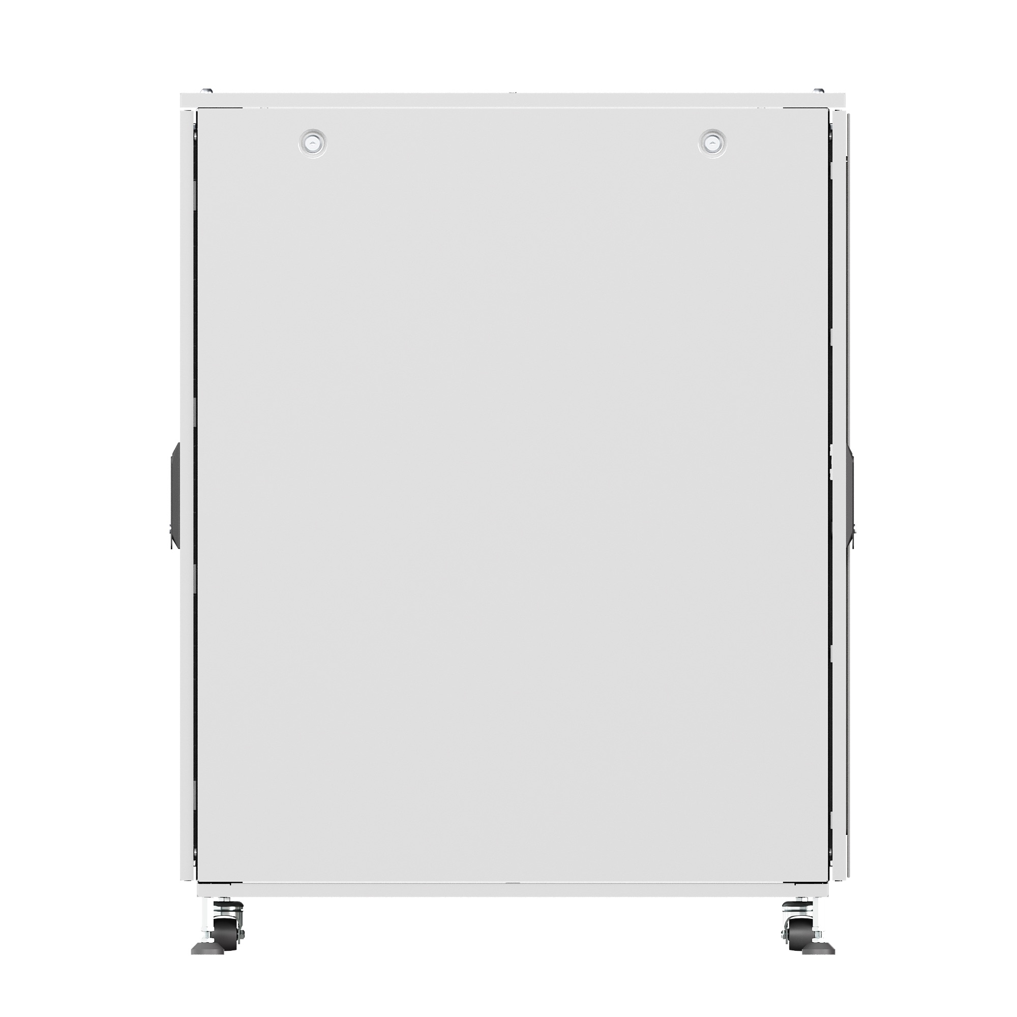 Шкаф напольный разобранный 19'' IT-CQE-N 24U 600x600мм, крыша с вырубкой, дверь стекло и сплошная металл, одинарные боковые панели, серый RAL7035