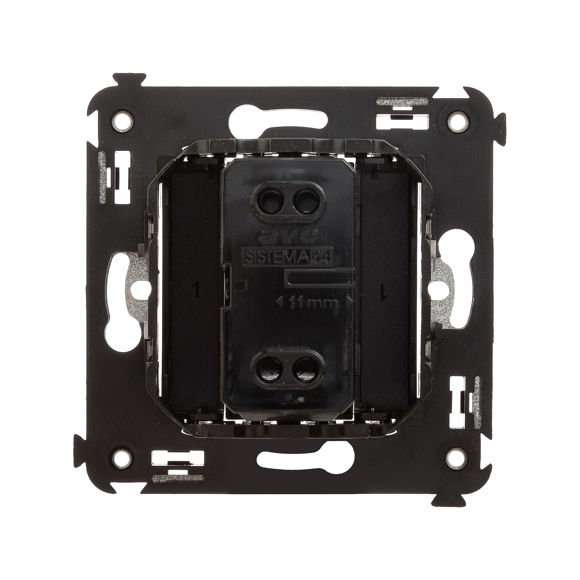 Звонок в стену, Avanti, черный квадрат