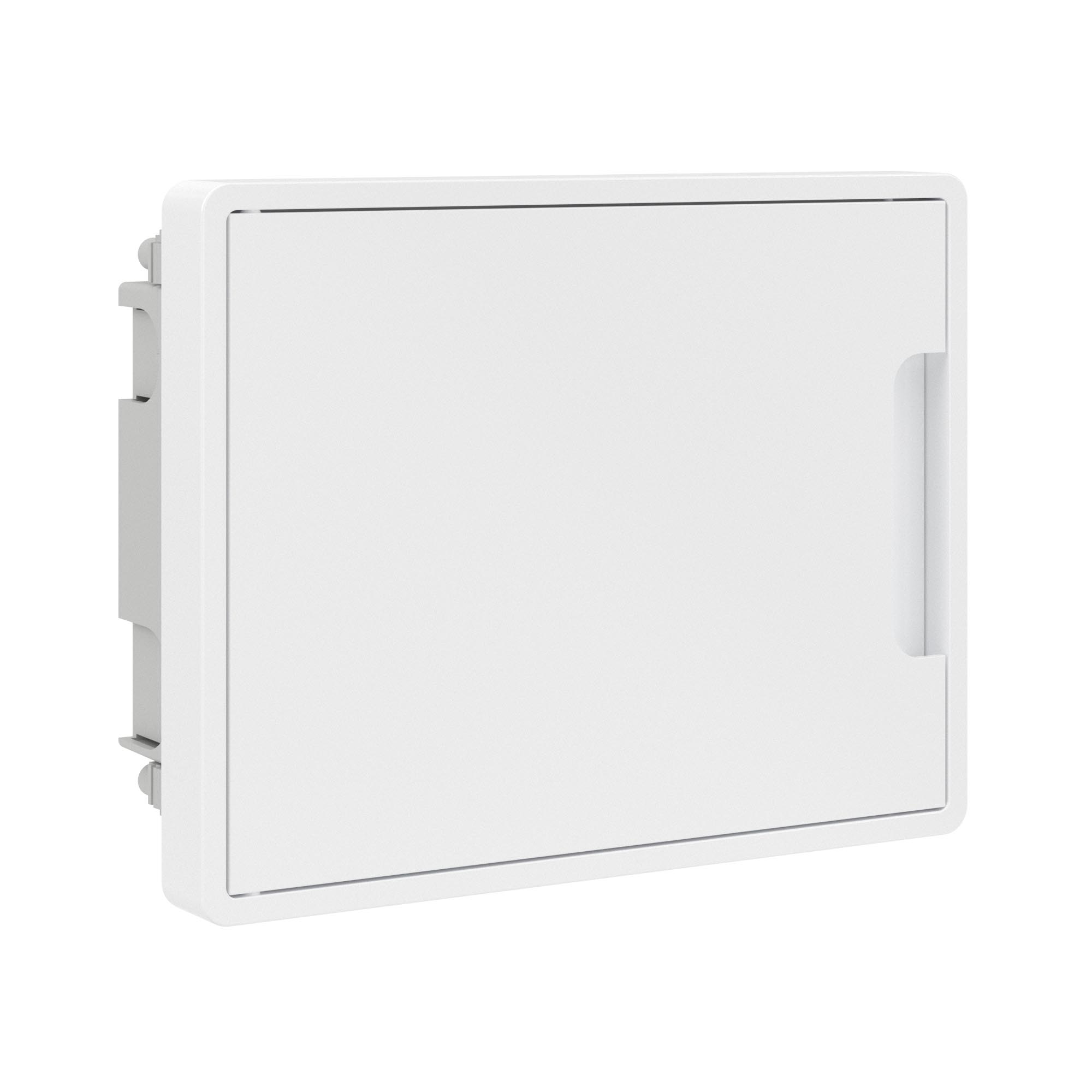 Модульные щитки "Фрейм" (FRAME) встраиваемые Щиток 8 мод встраиваемый для полых стен Фрейм (FRAME), белый, с белой дверцей, с  2 шинами PEN на 6 и 8 отв. DKC|ДКС