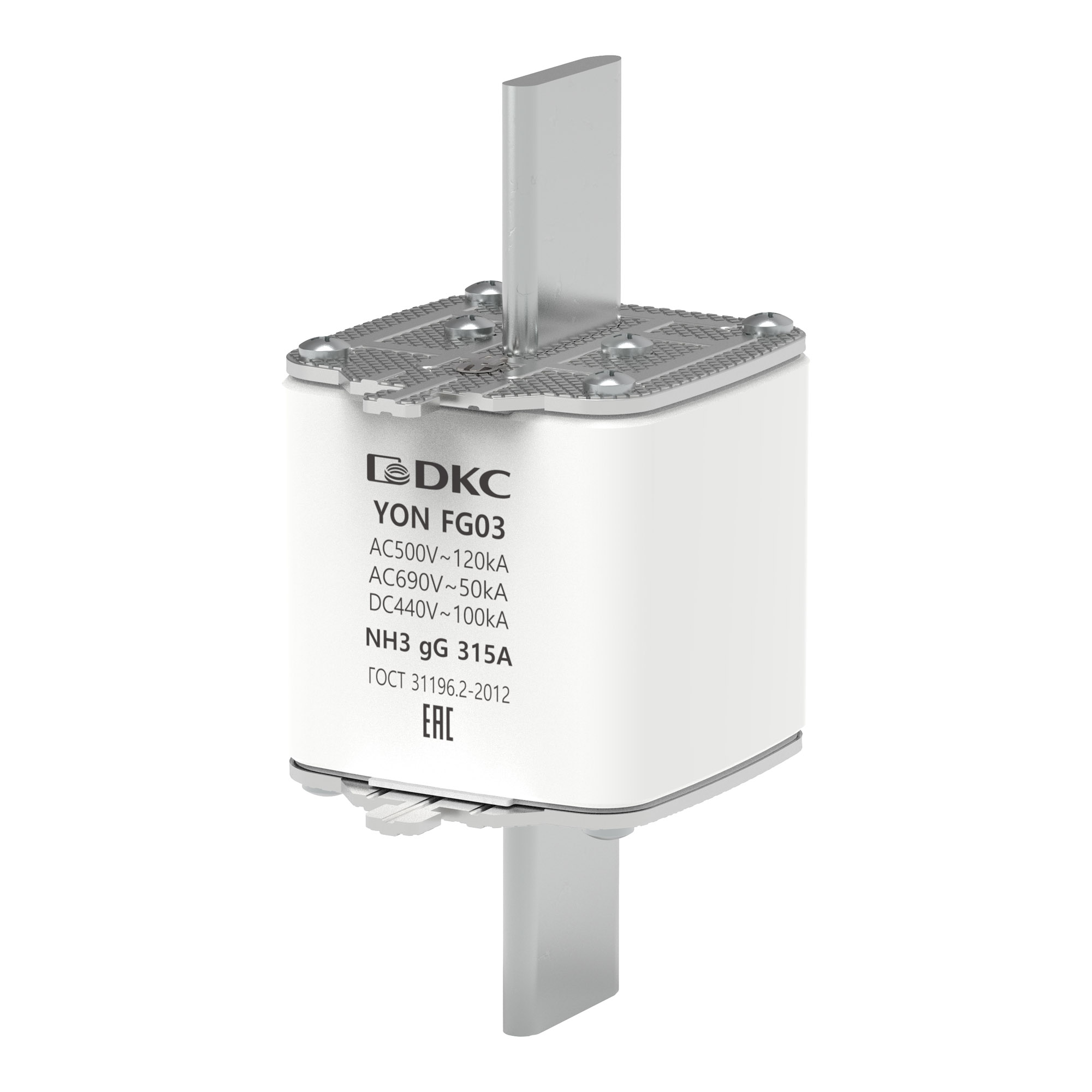 Предохранители YON pro Предохранитель YON ножевого типа FG3 с одинарной индикацией 315А DKC|ДКС
