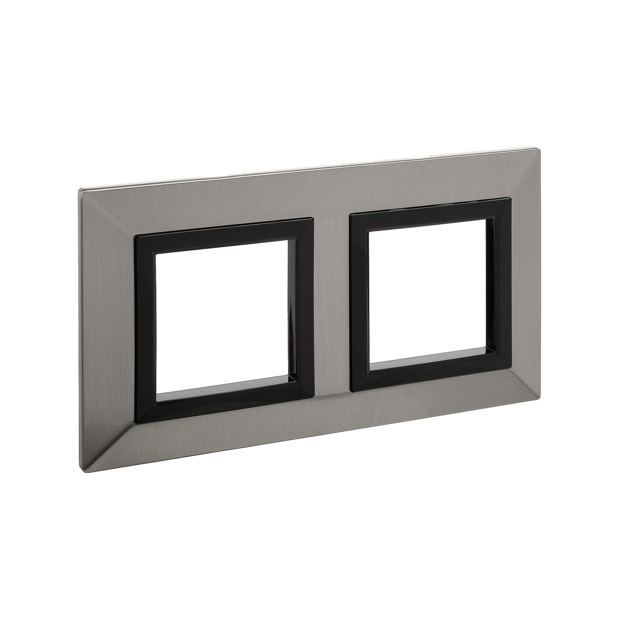 Рамка из металла 2 поста (4 мод.), Avanti, никелированная