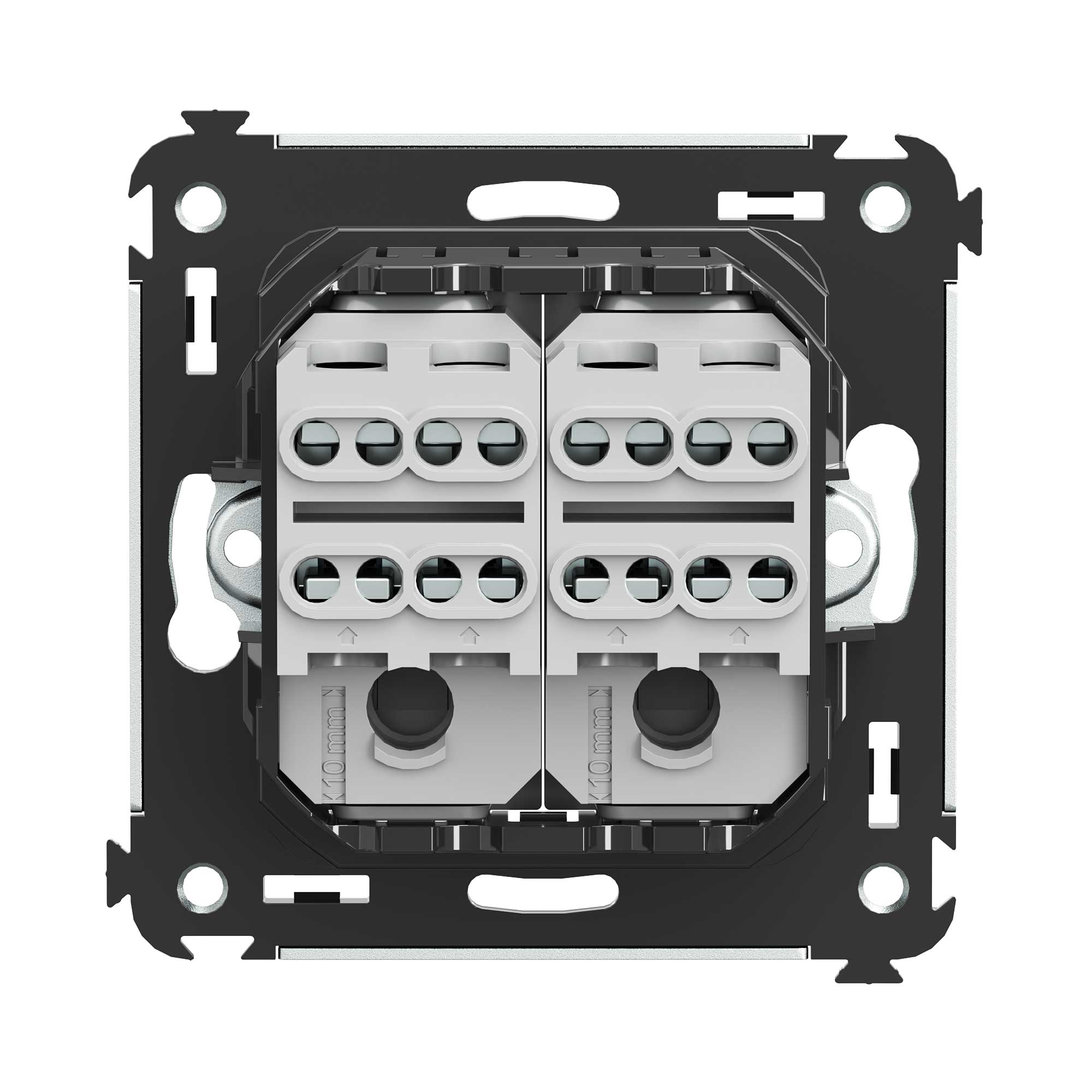 Инвертор двухклавишный в стену, Avanti, ванильная дымка