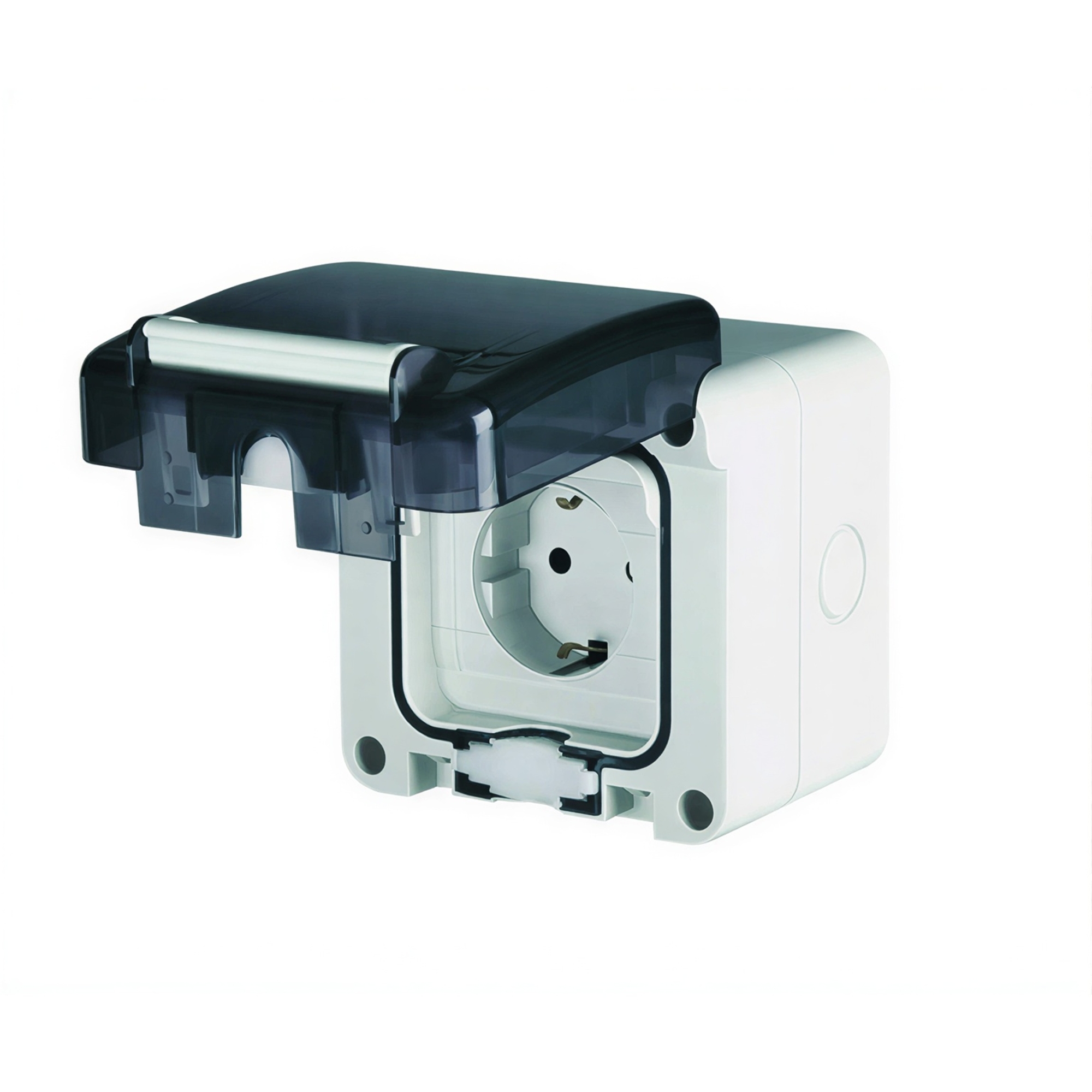 Розетки настенные Розетка настенная. Защита IP66 с вставленной вилкой DKC|ДКС