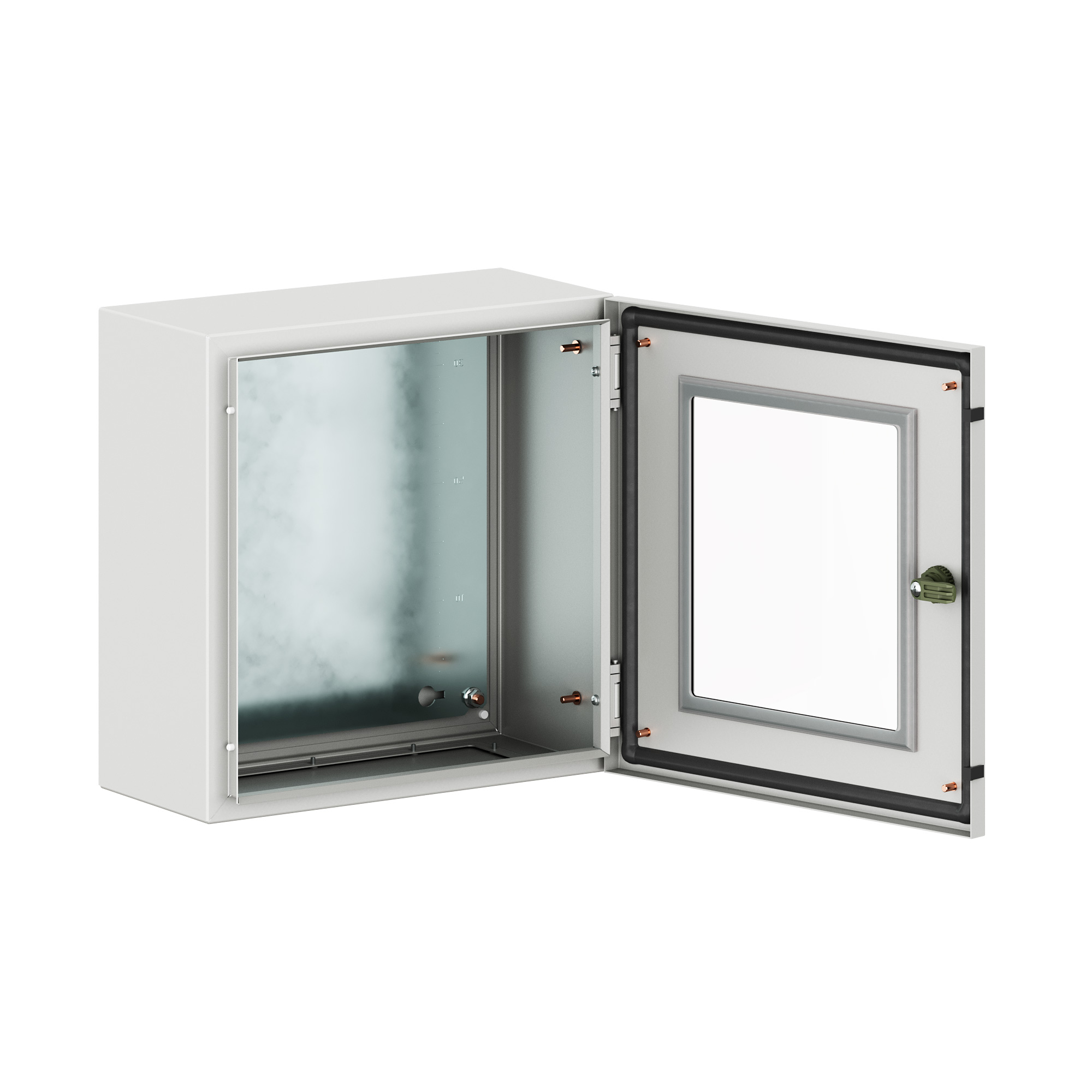 Корпус навесной уличный ST Outdoor с М/П с прозрачной дверью ВxШxГ 400x400x200 мм, IP66