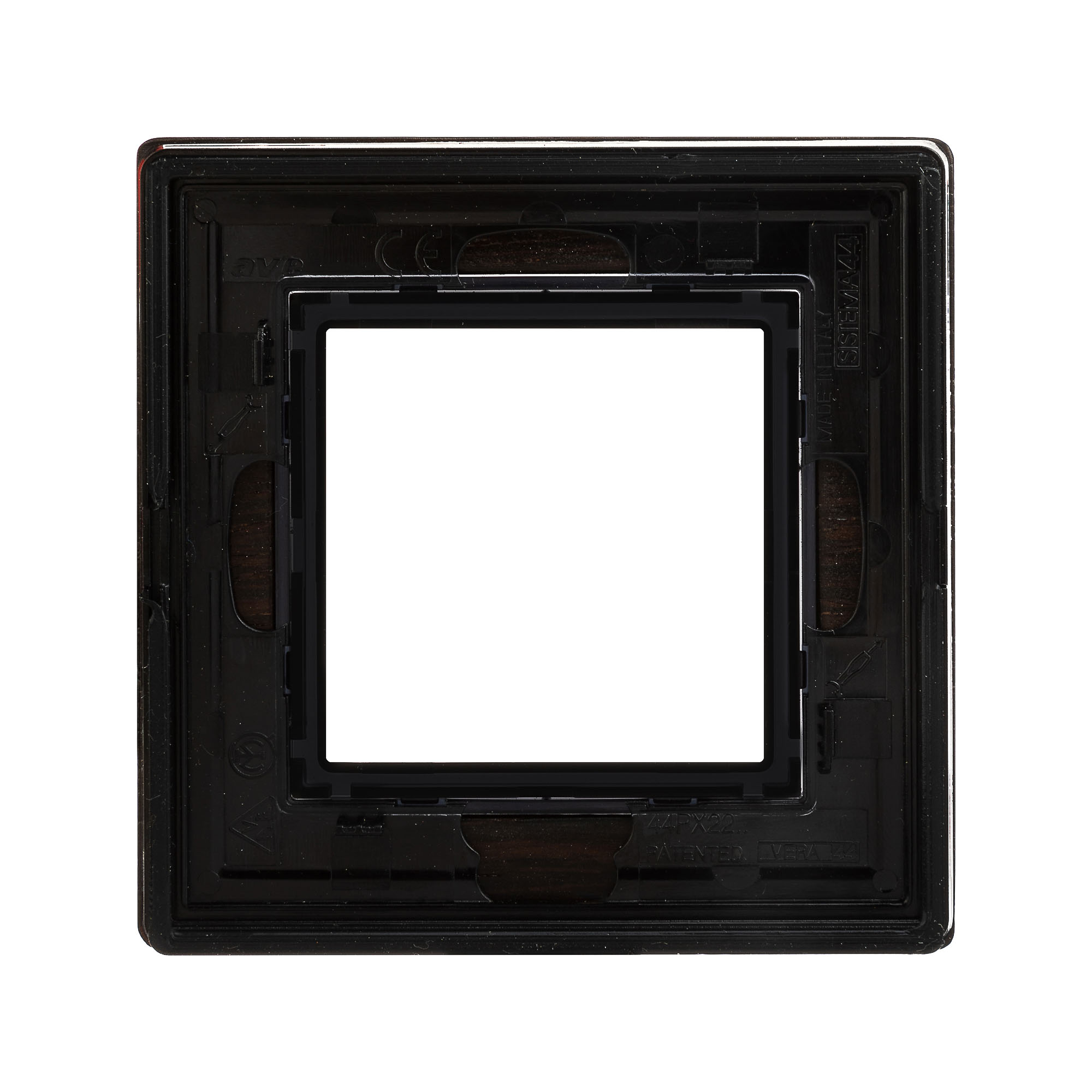 Рамка из натурального дерева 1 пост (2 мод.), Avanti, венге