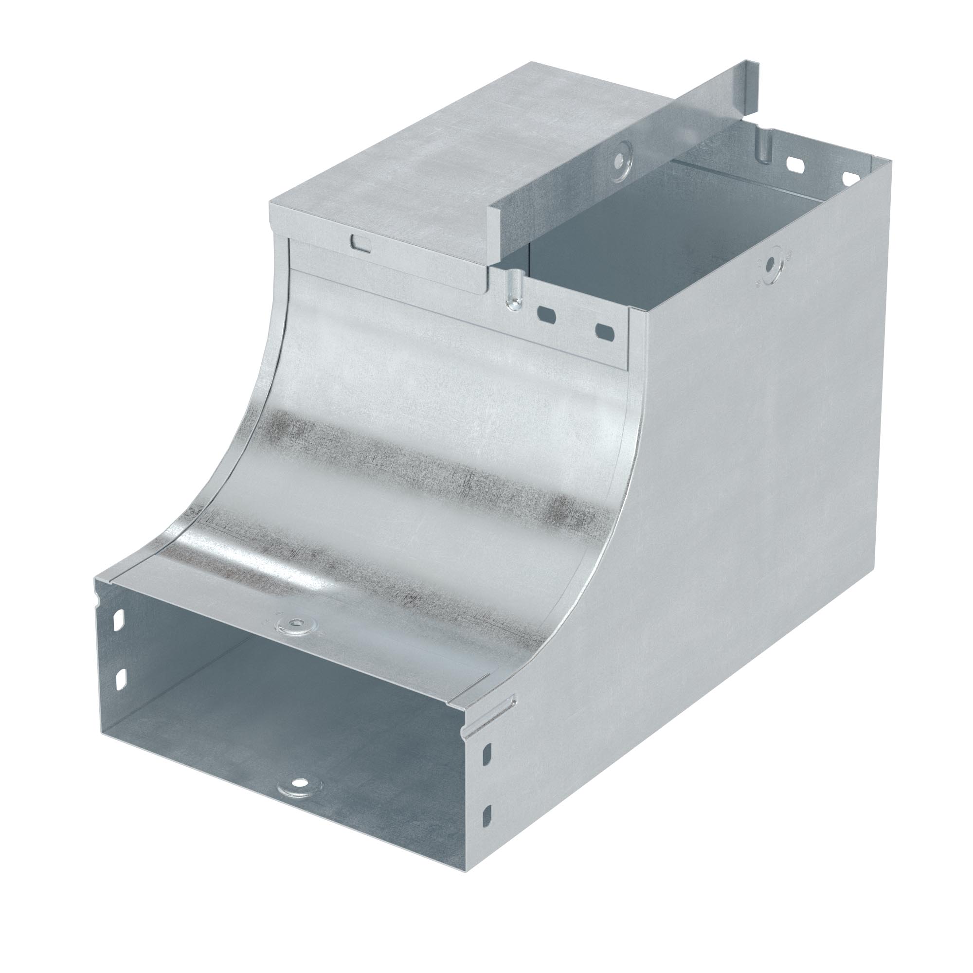 Угол  вертикальный внутренний, переходник CSSD 90 осн.400 H50 в комплекте с крепежными элементами и соединительными пластинами