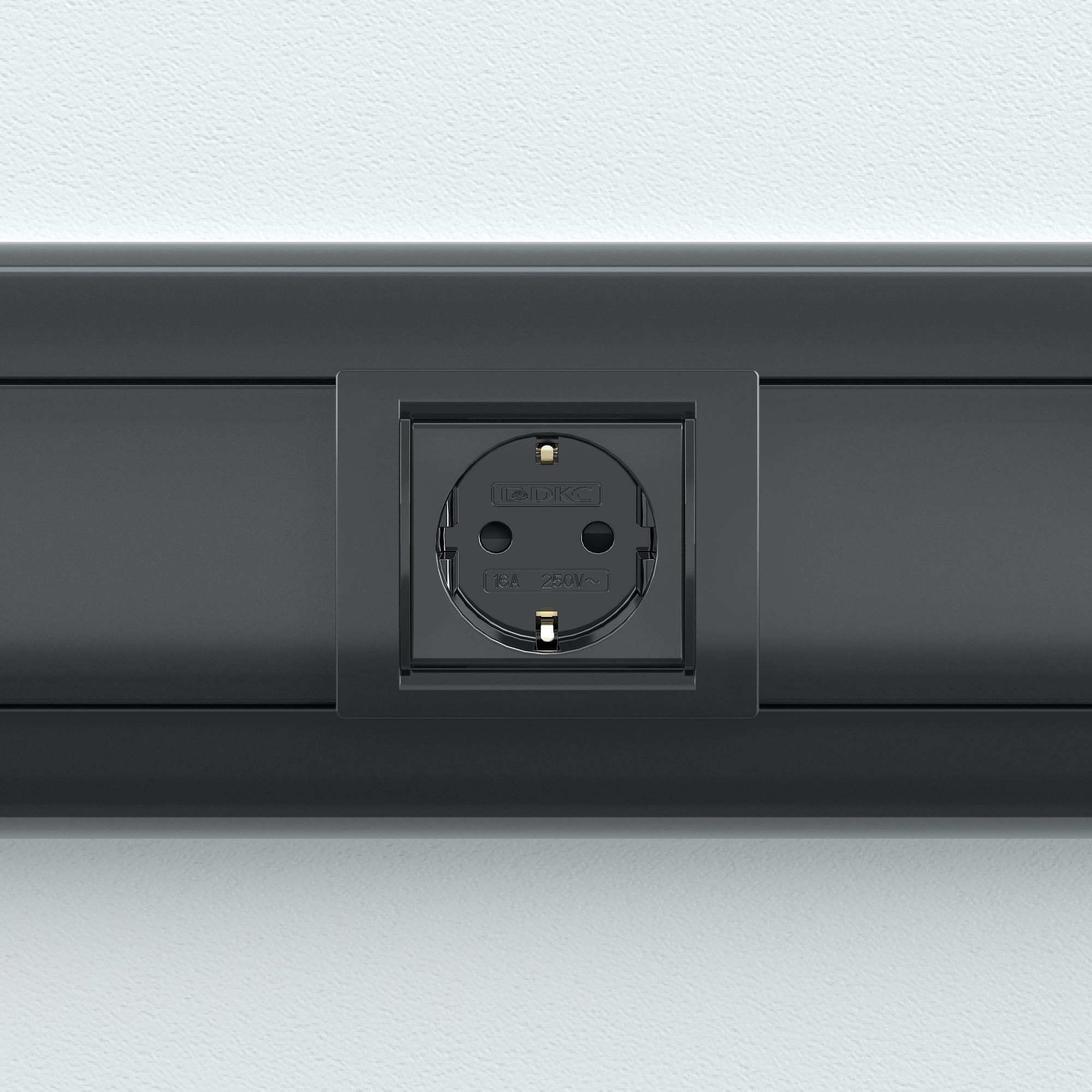 Розетка силовая, ЭУИ Вива (Viva), 2 мод., цвет че