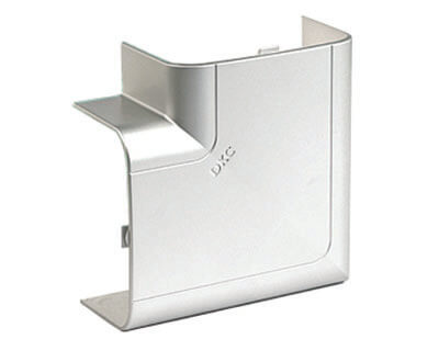 Кабель-канал 140х50 мм и аксессуары Угол плоский 140х50 мм, цвет серый металлик DKC|ДКС