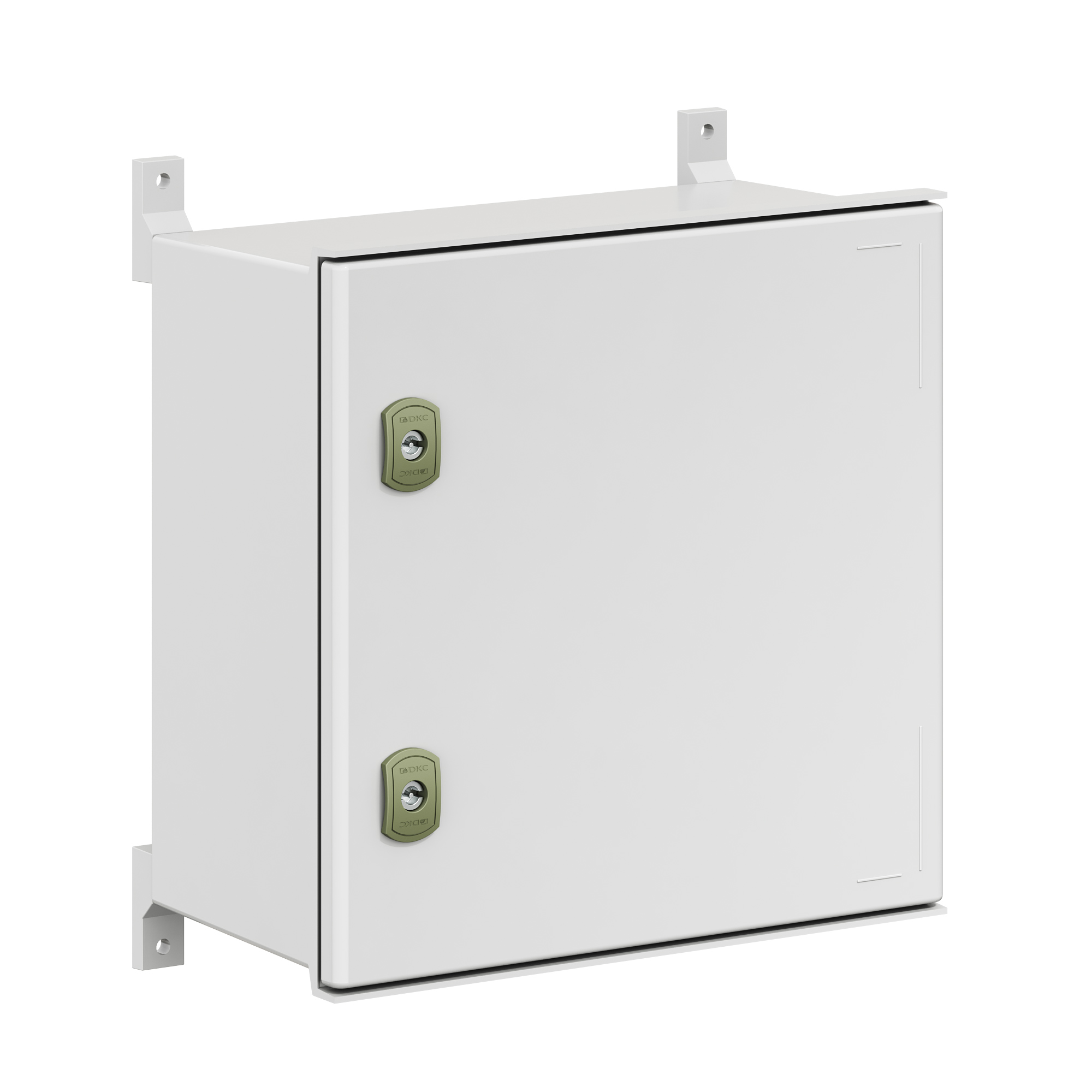 Корпуса RAM box GRP (из полиэстера, усиленного стекловолокном) Цельный навесной шкаф из фибергласа без МП со сплошной дверью400х400х200 (ВхШхГ) мм DKC|ДКС